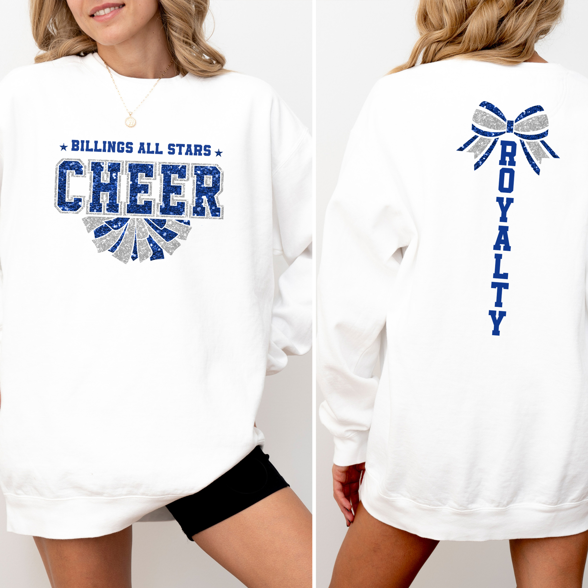 BAS Royalty Bow Sweatshirt | Billings All Stars Sweatshirt