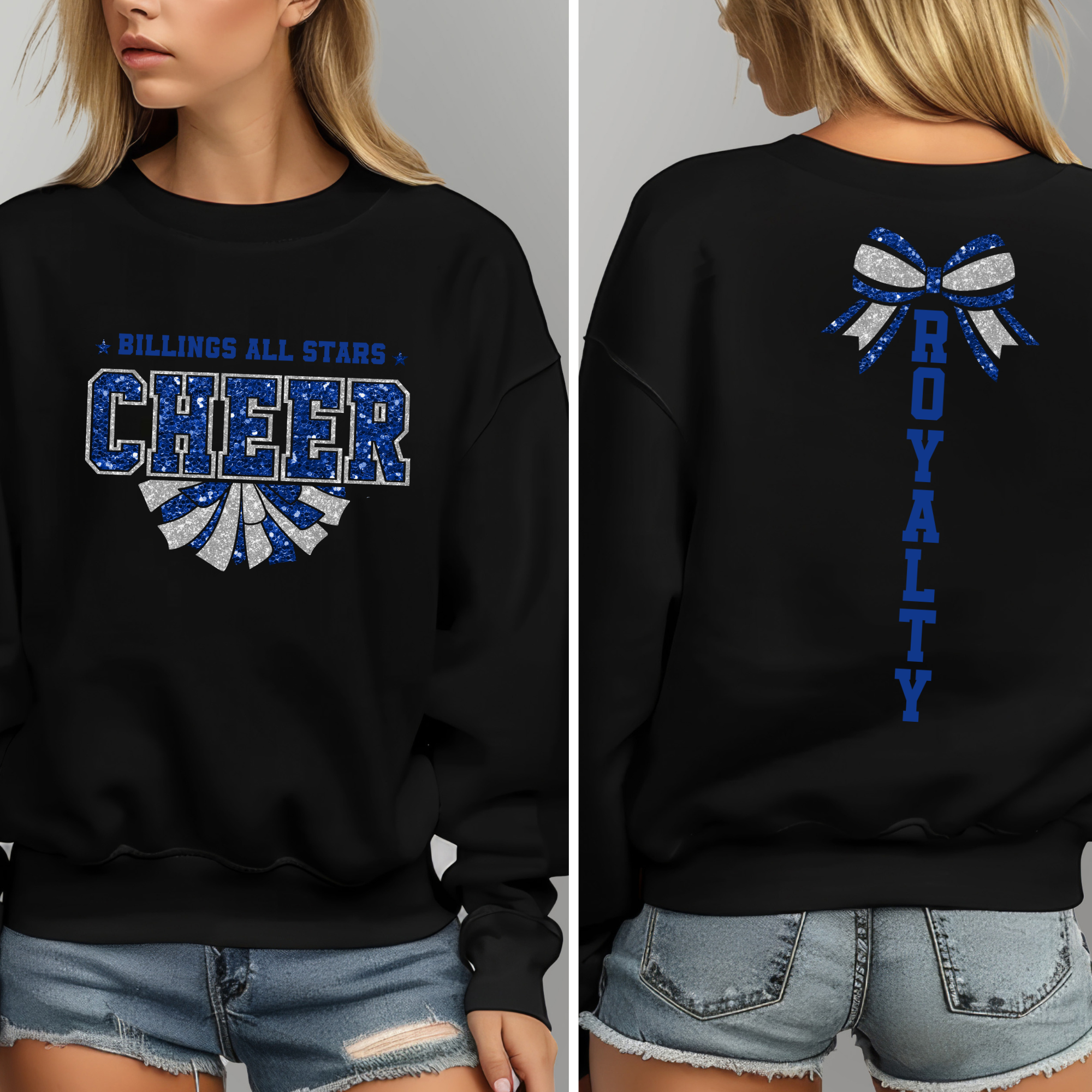 BAS Royalty Bow Sweatshirt | Billings All Stars Sweatshirt