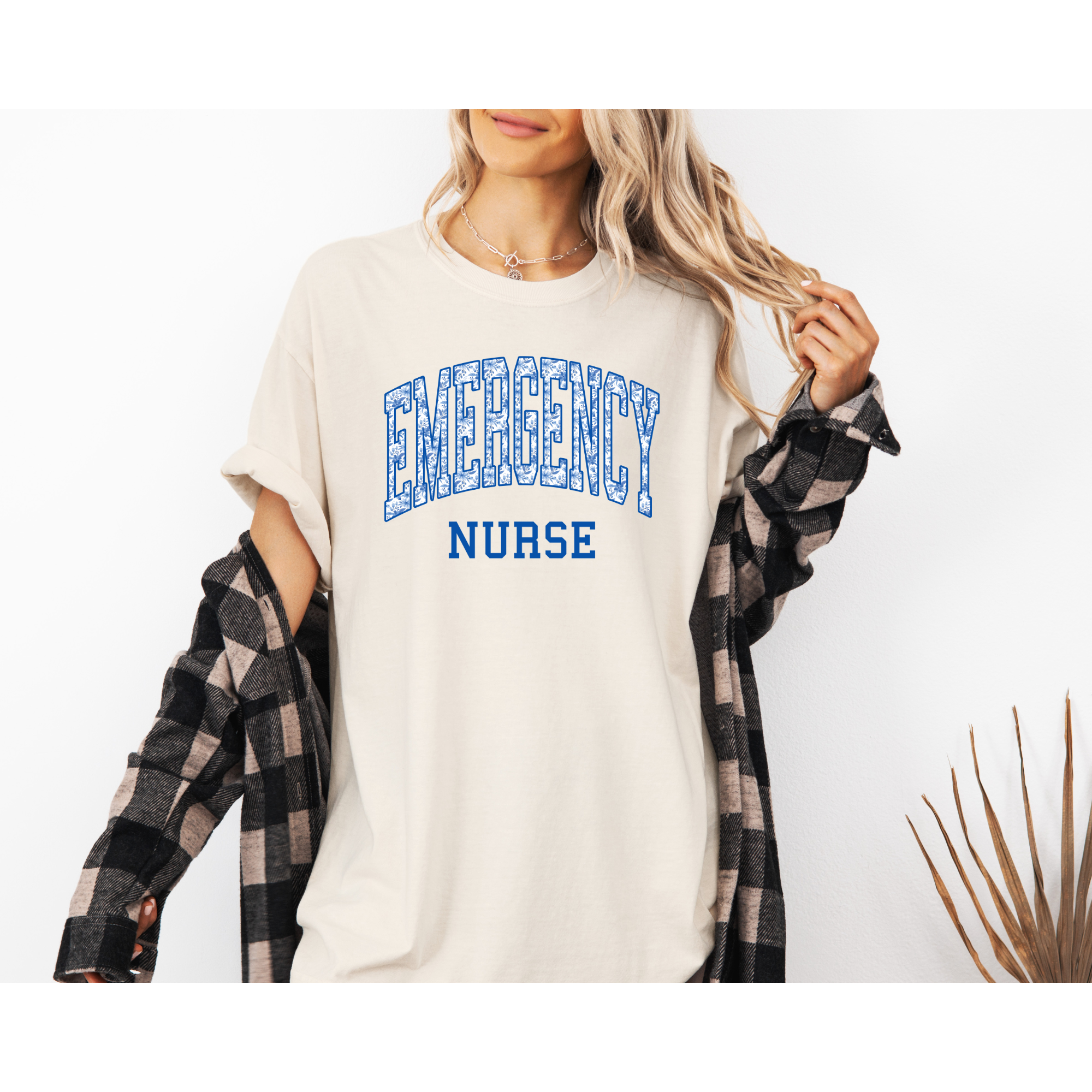 Floral ER Nurse Shirt | Emergency Room Nurse T-Shirt
