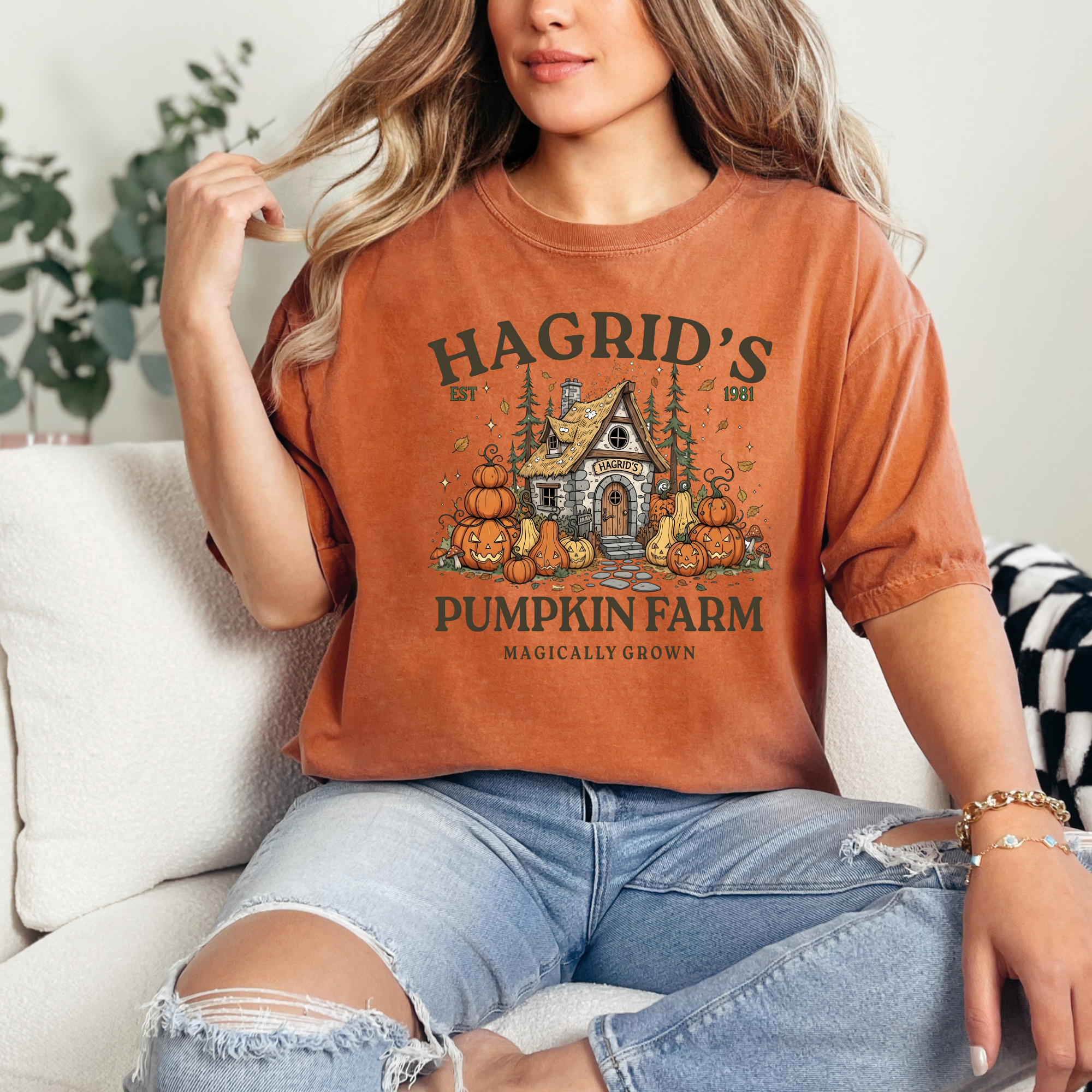 Hagrid's Pumpkin Farm T-Shirt | Women's Halloween Shirt