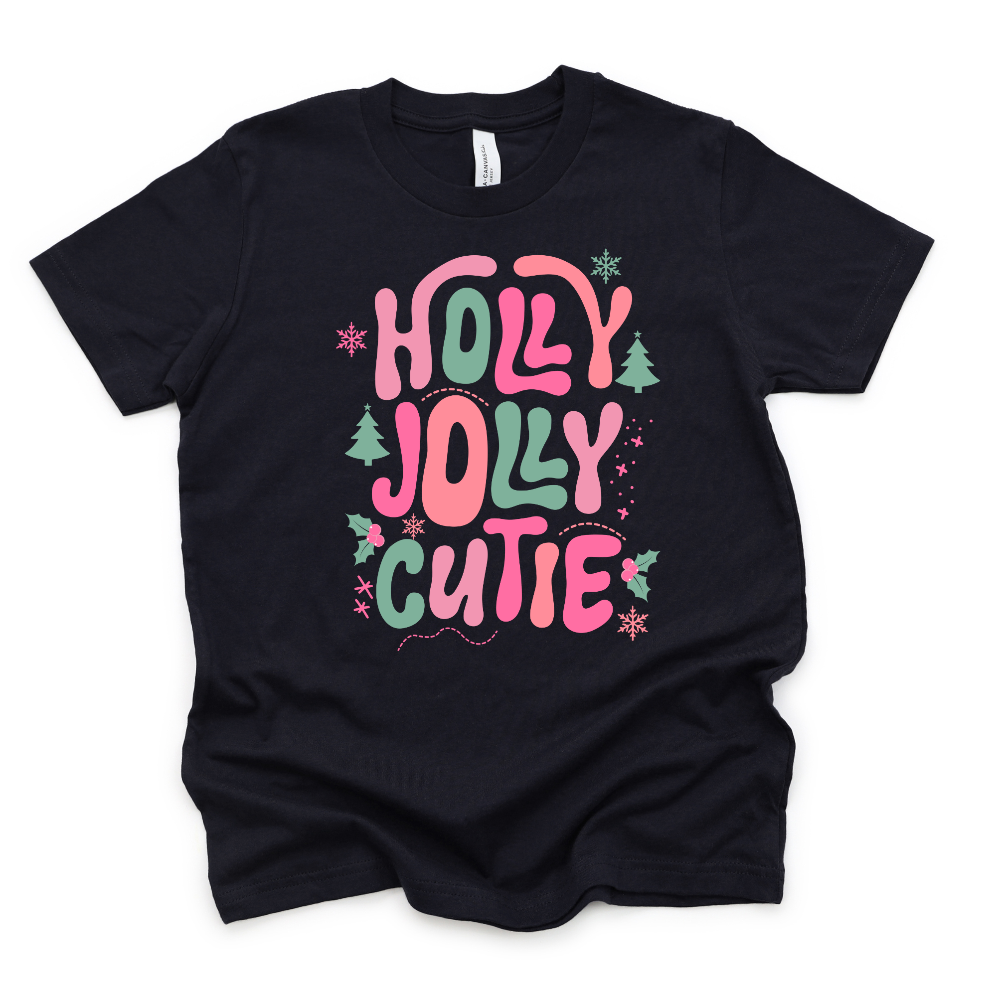 Holly Jolly Cutie T-Shirt | Girls Christmas Shirt