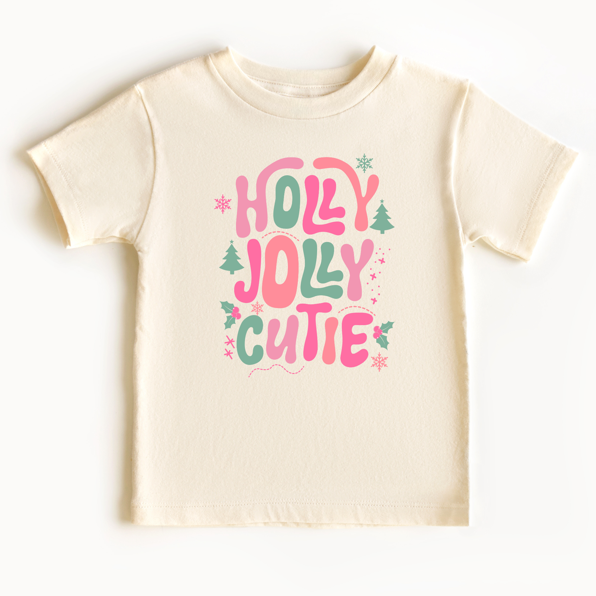 Holly Jolly Cutie T-Shirt | Girls Christmas Shirt
