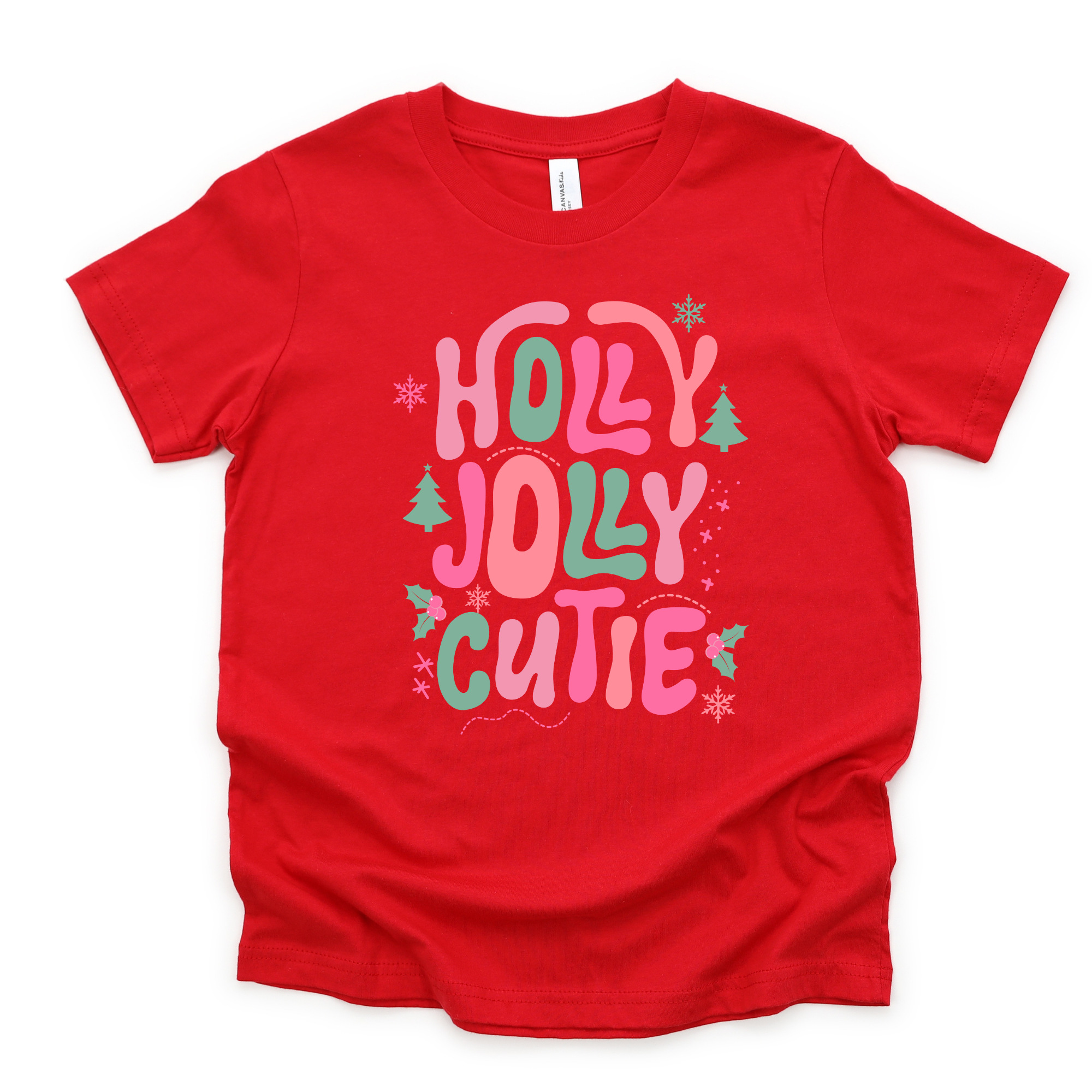 Holly Jolly Cutie T-Shirt | Girls Christmas Shirt