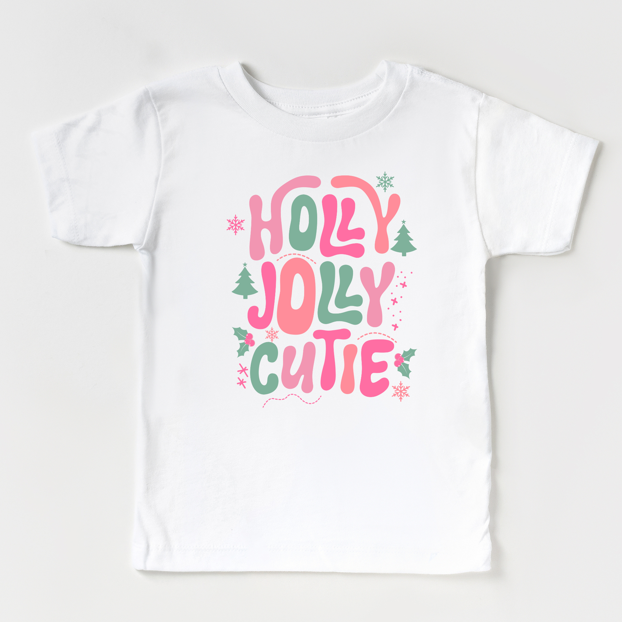 Holly Jolly Cutie T-Shirt | Girls Christmas Shirt