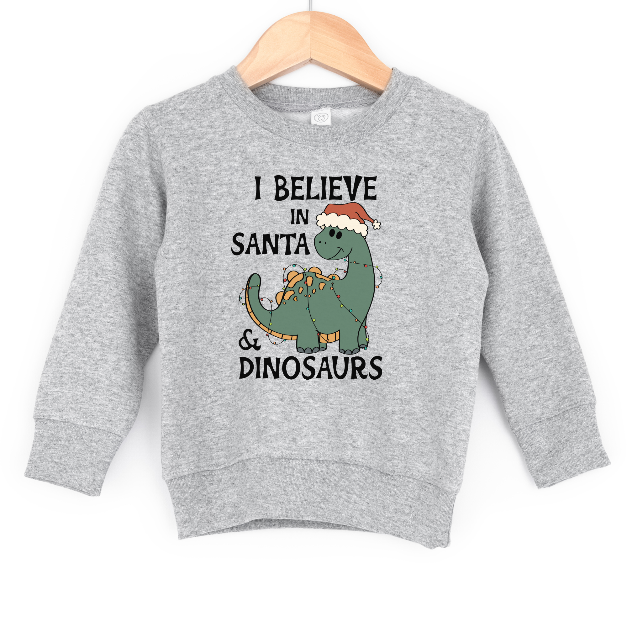 Santa and dinosaurs - toddler sweathirt