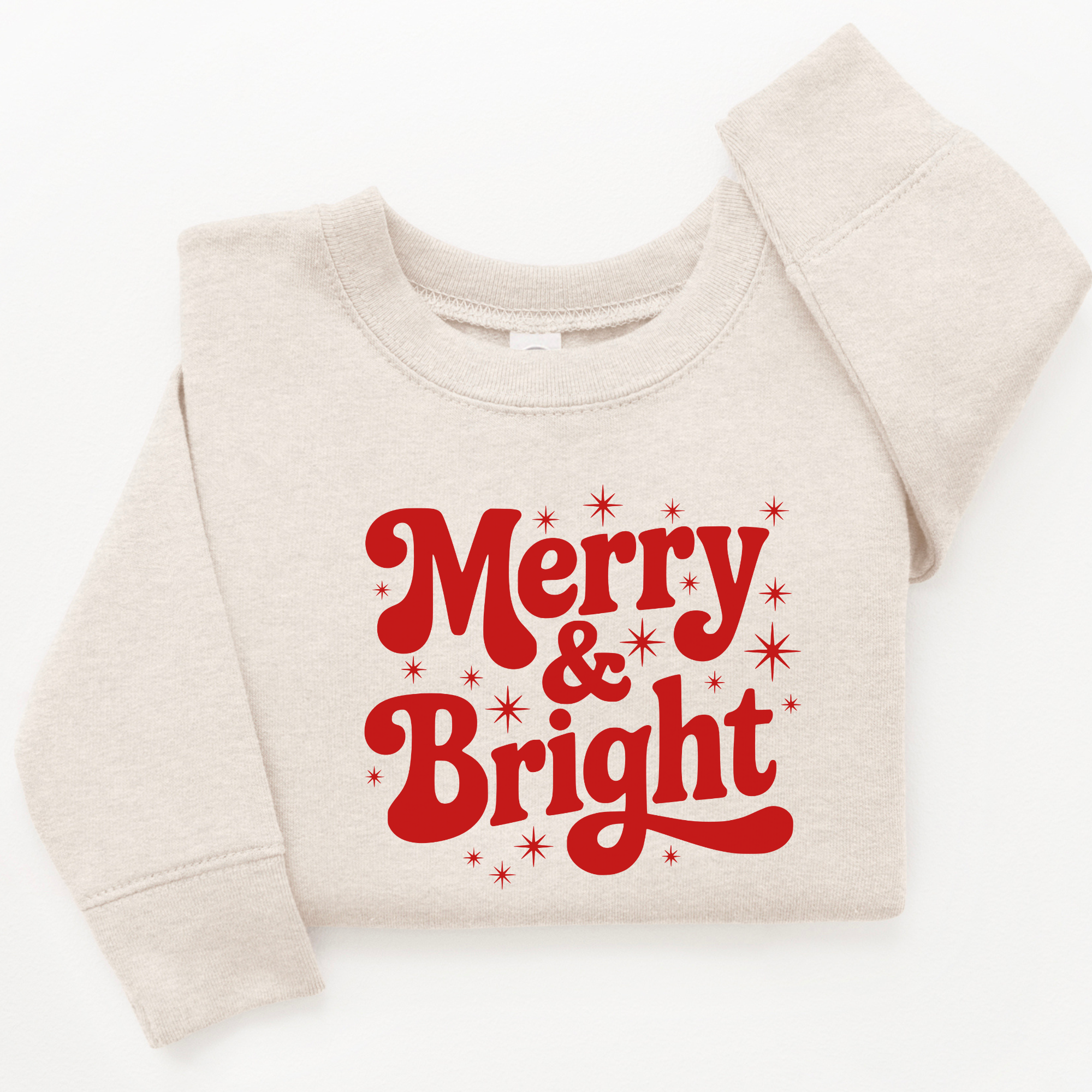 Merry and Bright Sweatshirt | Kids Holiday Shirt