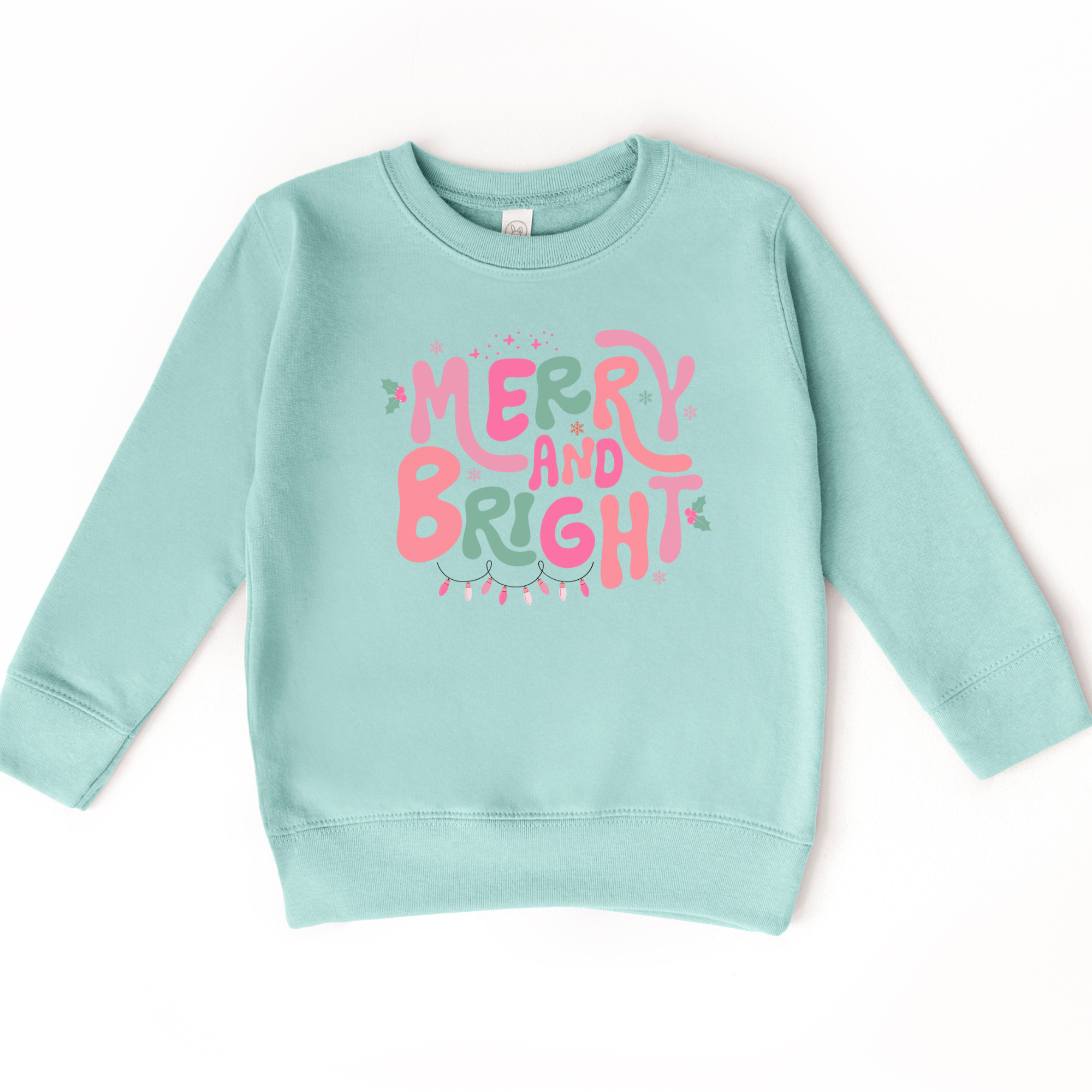 Merry and Bright Sweatshirt | Girls Christmas Shirt