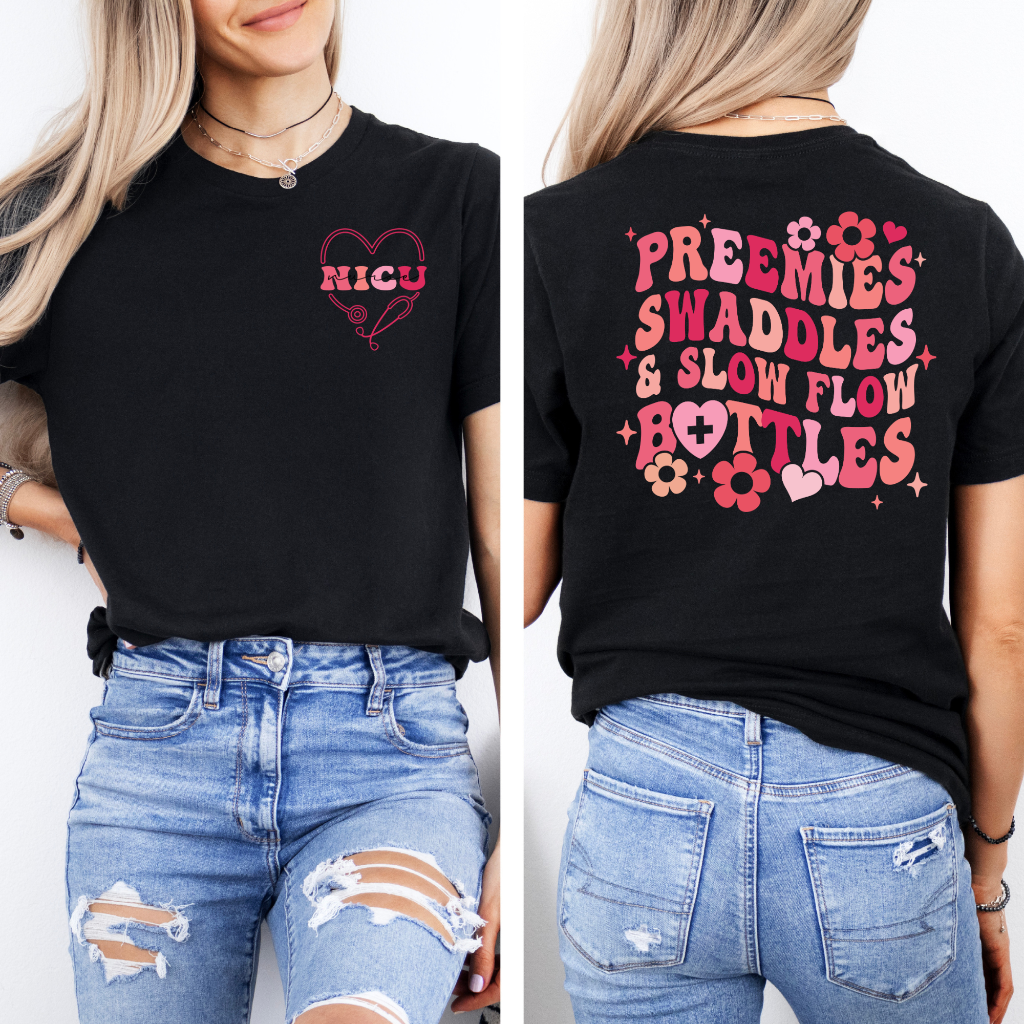 Retro Inspired NICU Nurse Shirt | Neonatal Nurse Shirt
