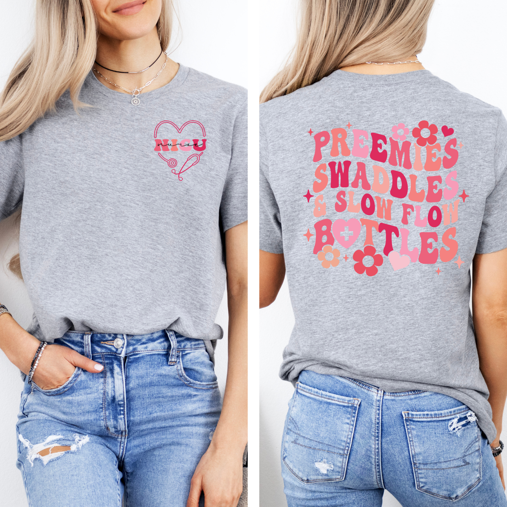 Retro Inspired NICU Nurse Shirt | Neonatal Nurse Shirt