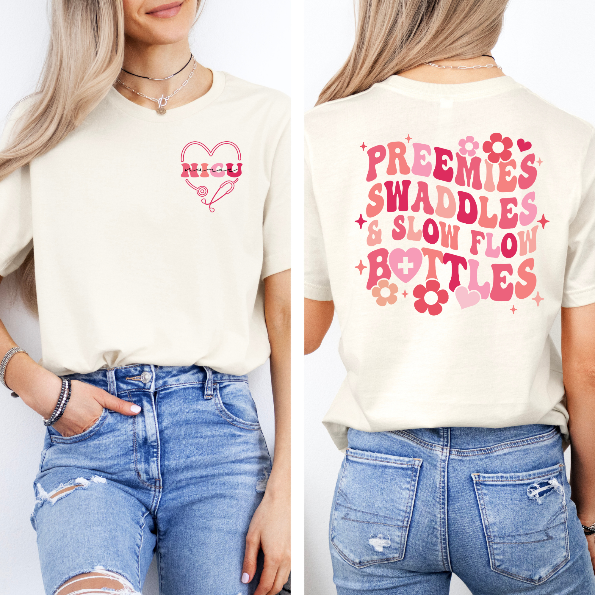Retro Inspired NICU Nurse Shirt | Neonatal Nurse Shirt