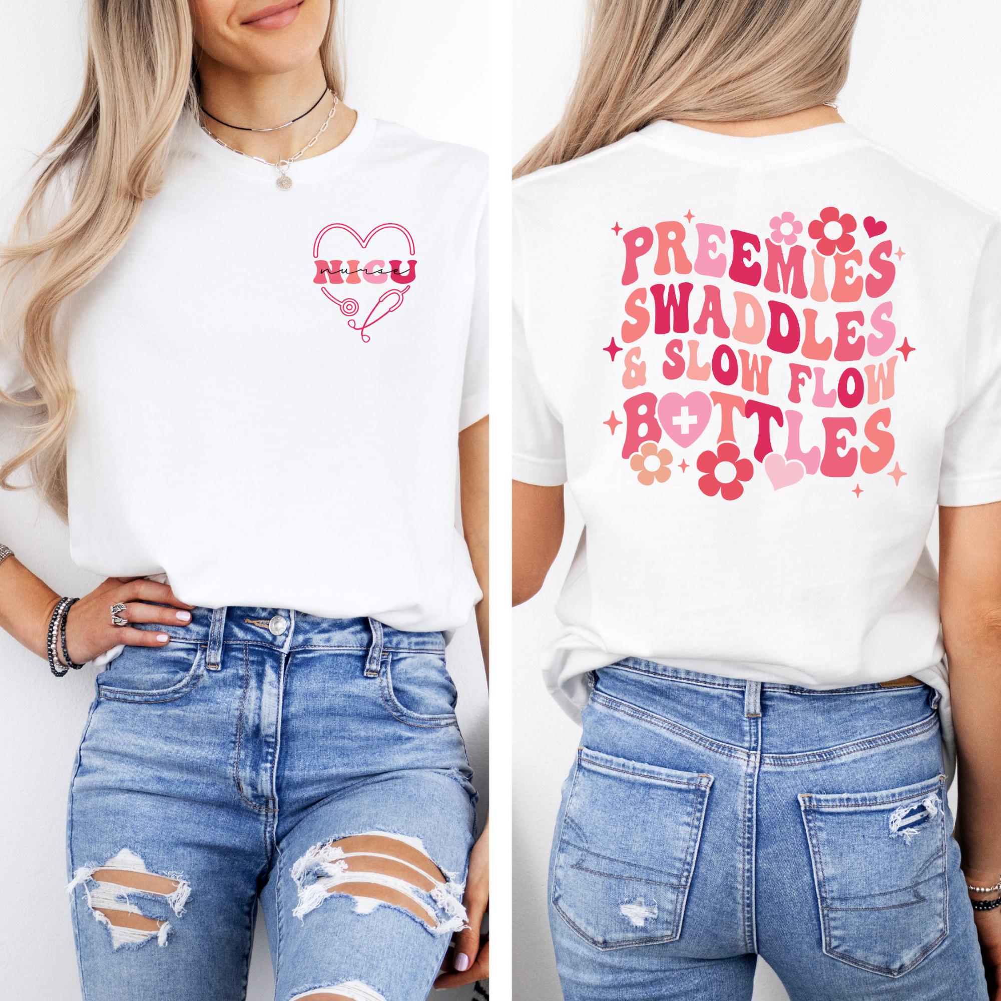 Retro Inspired NICU Nurse Shirt | Neonatal Nurse Shirt