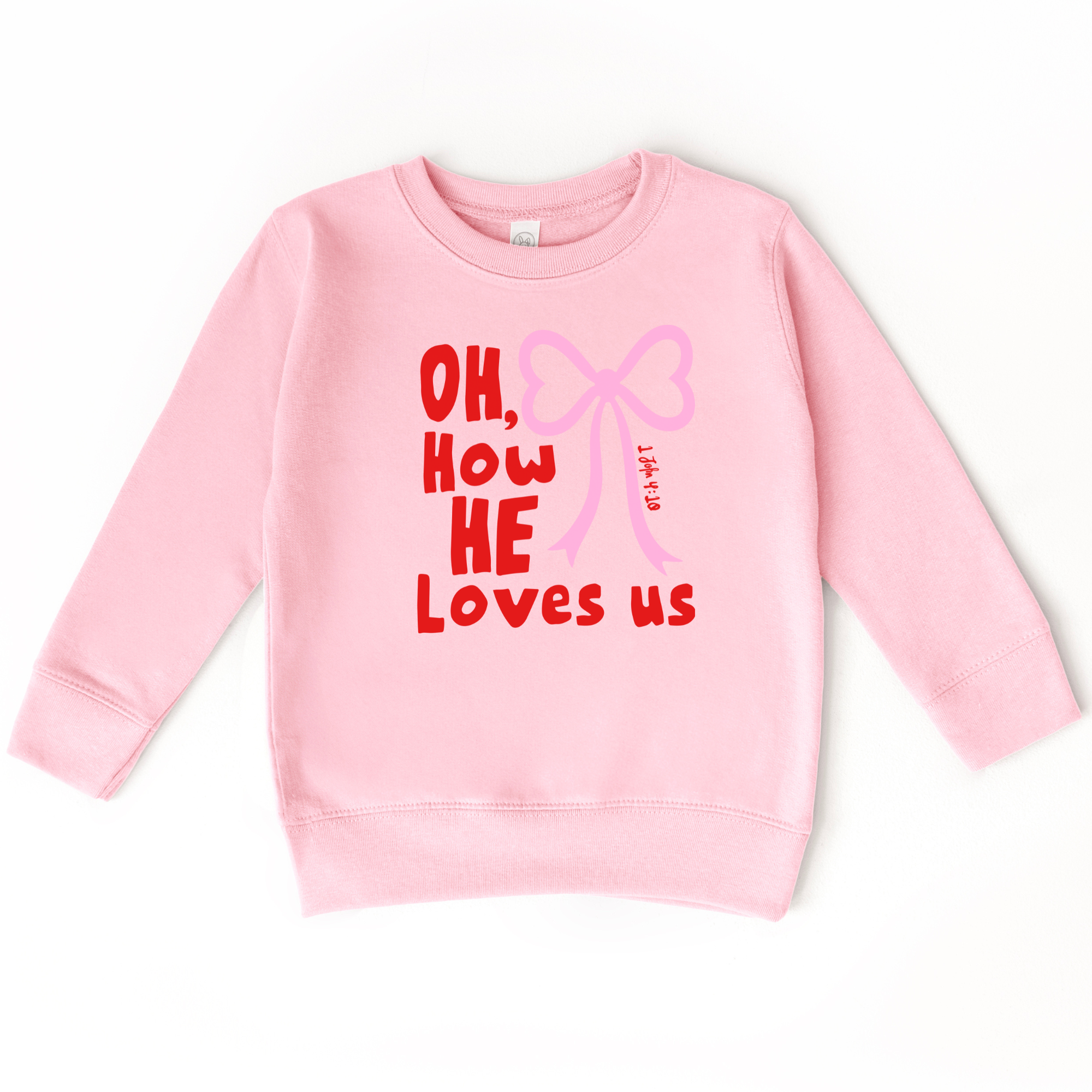 Oh, How He Loves Us Sweatshirt | Christian Valentine's Shirt