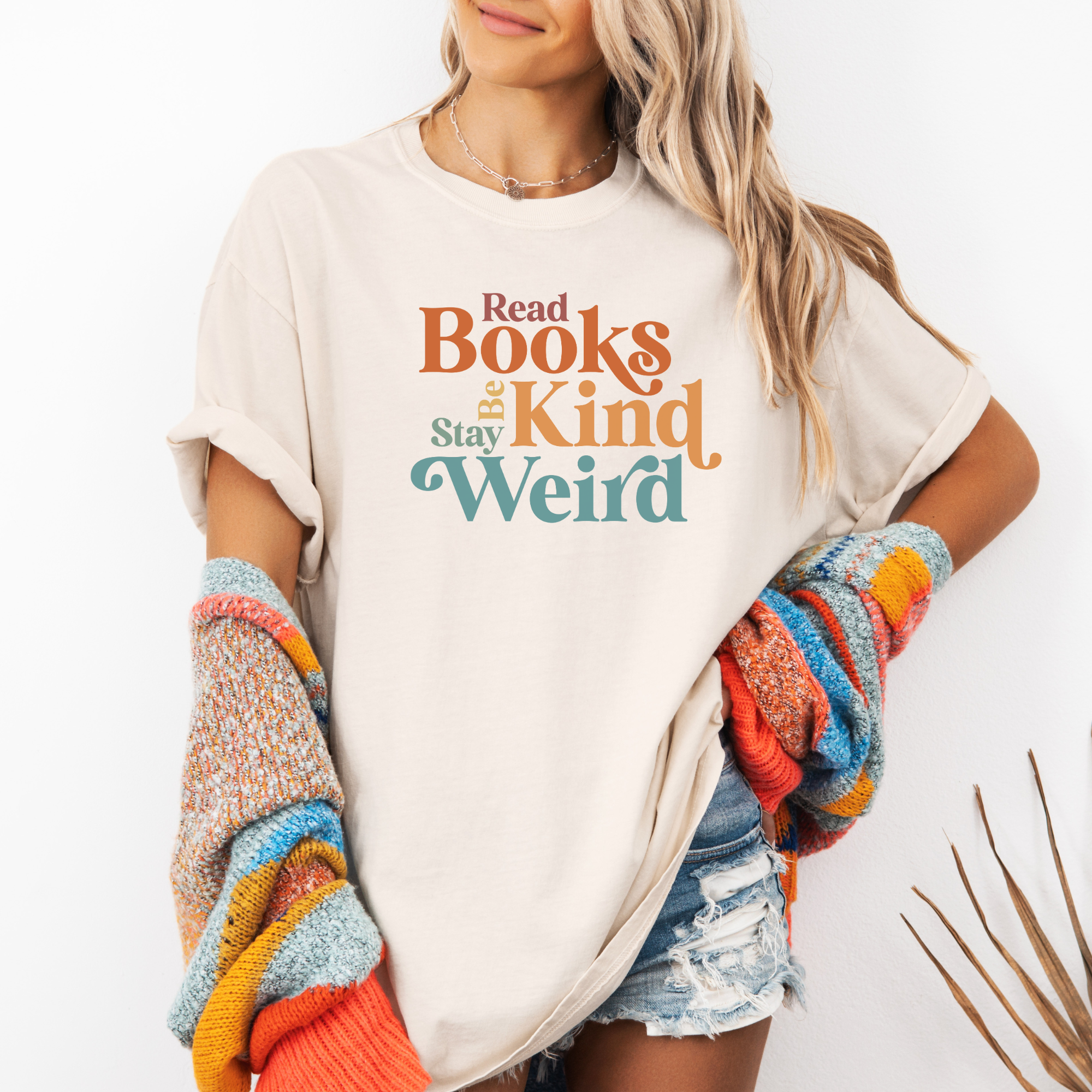 Read books be kind stay weird. Book lovers tshirt for book clubs