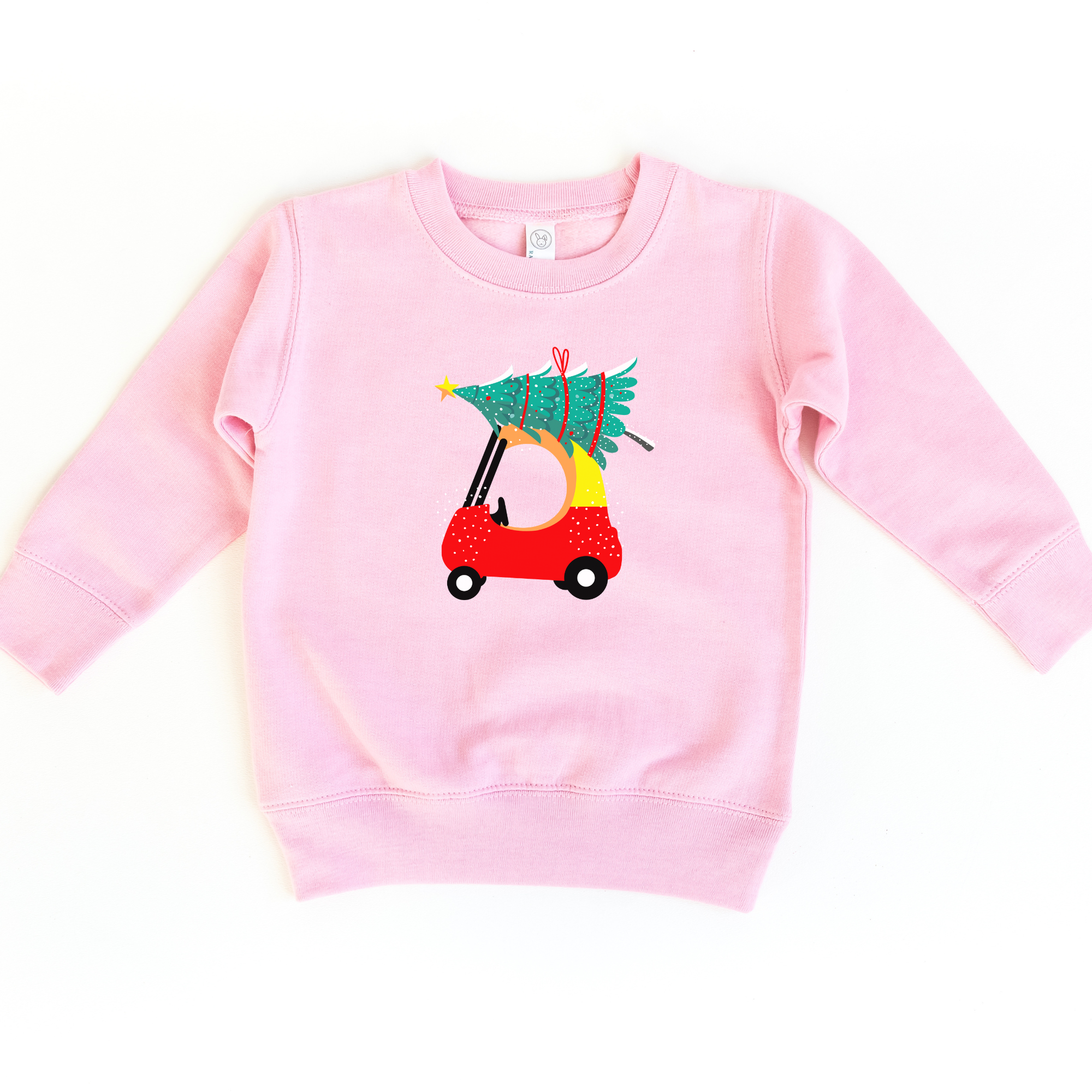 Christmas Red Car Sweatshirt | Toddler Christmas Sweatshirt