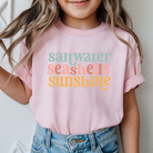 Saltwater seashells sunshine kids beach shirt