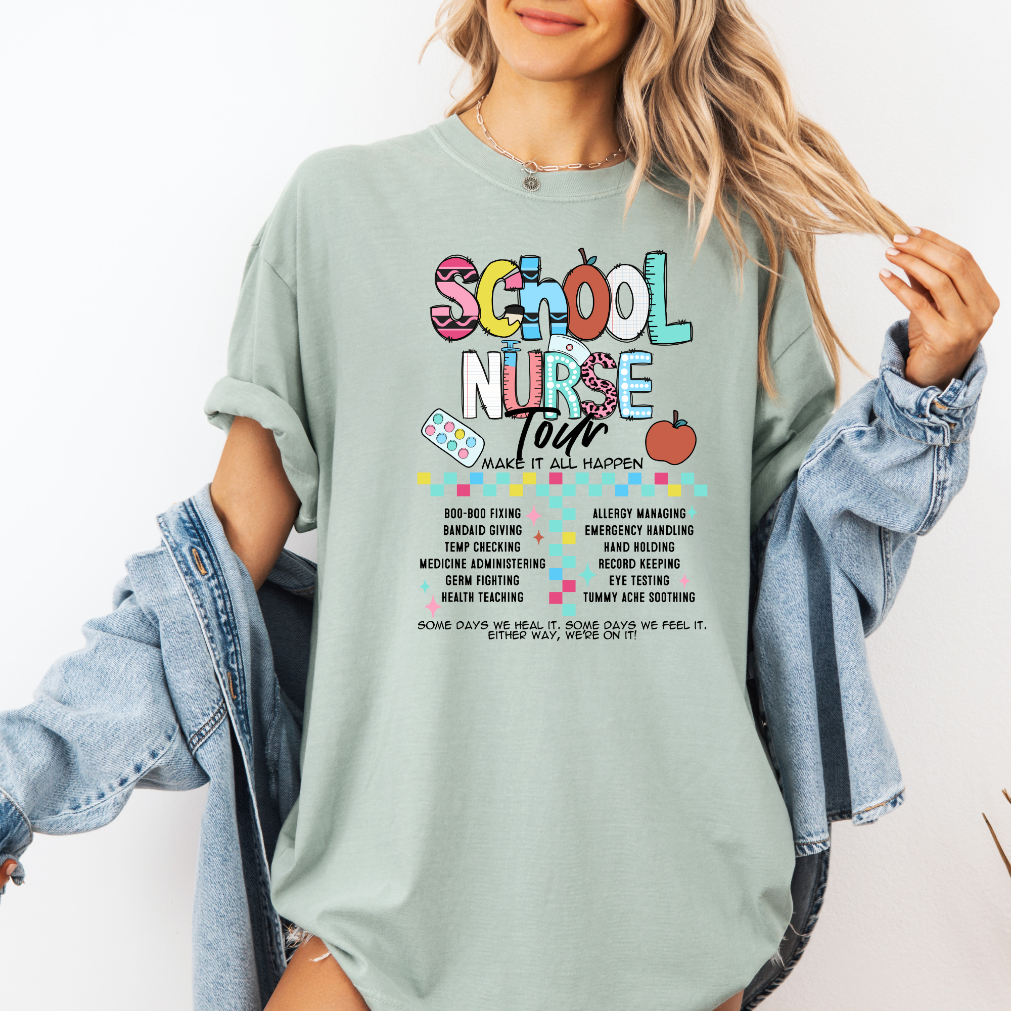 School Nurse Tour T-Shirt | Funny School nurse Shirt