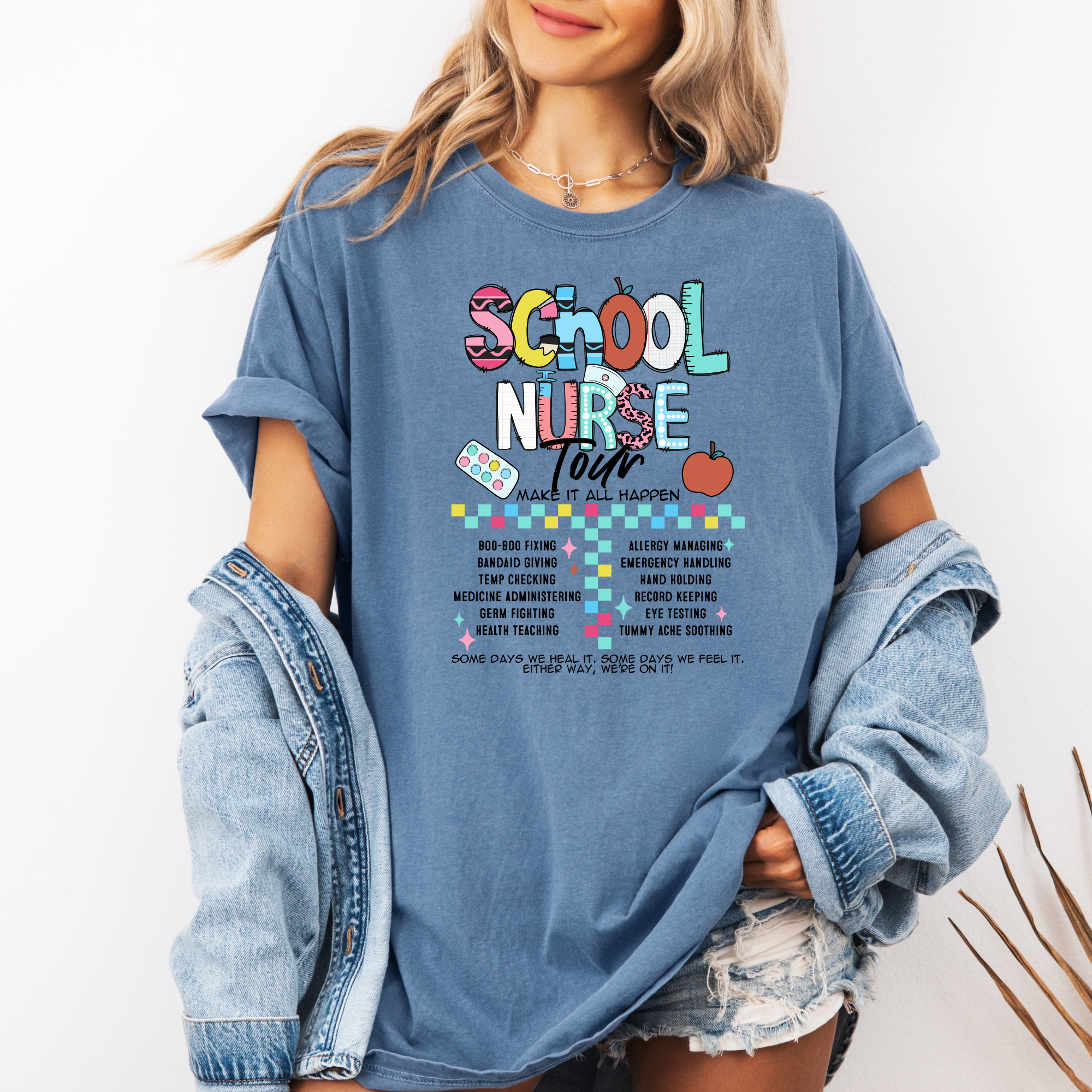 School Nurse Tour T-Shirt | Funny School nurse Shirt
