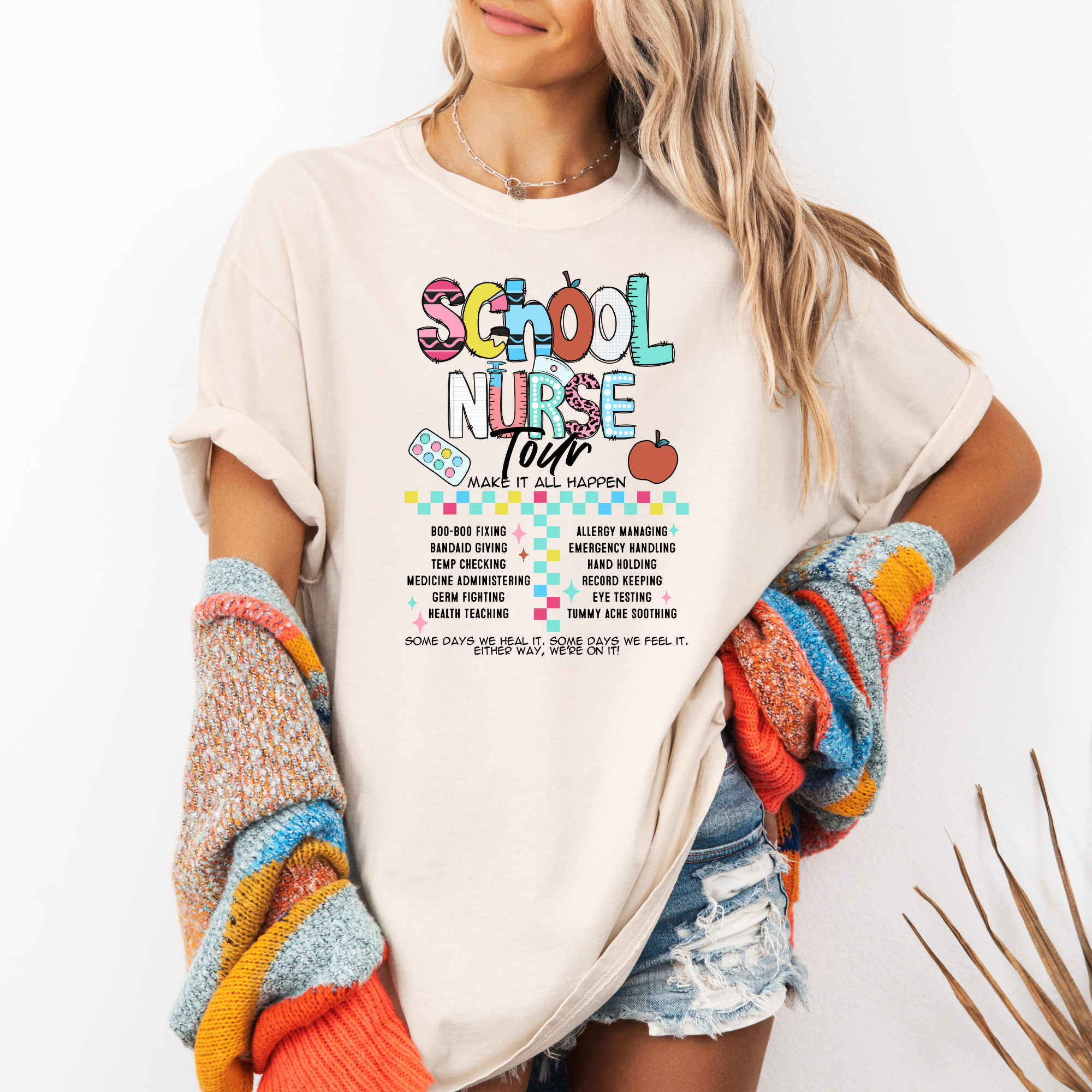 School Nurse Tour T-Shirt | Funny School nurse Shirt