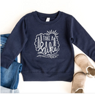 Take a hike kids hiking sweatshirt.