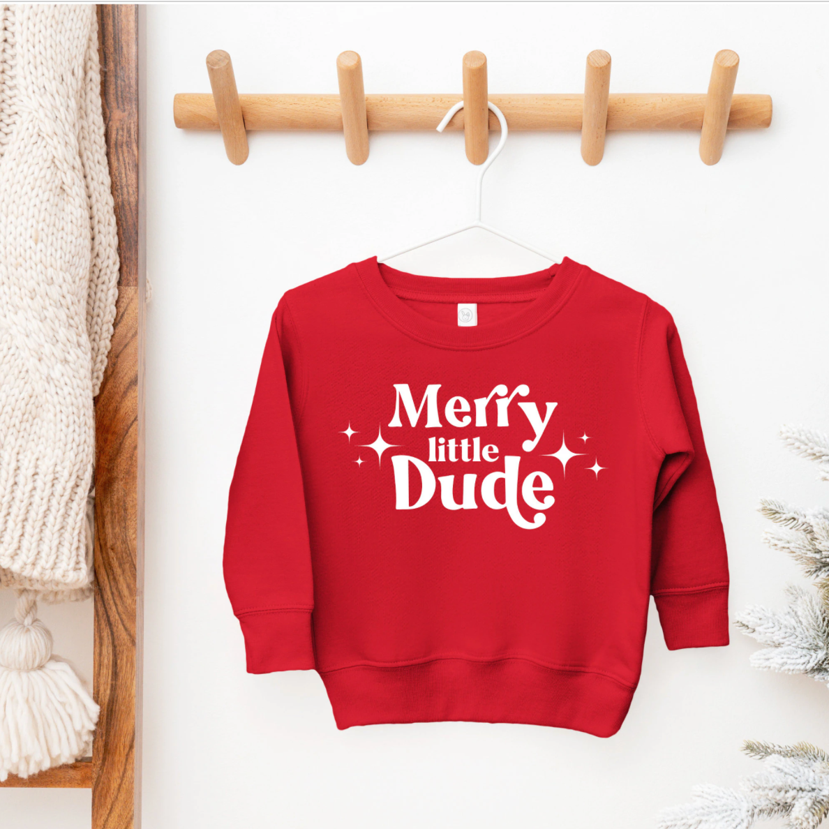 Merry Little Dude Sweatshirt | Boys Christmas Shirt