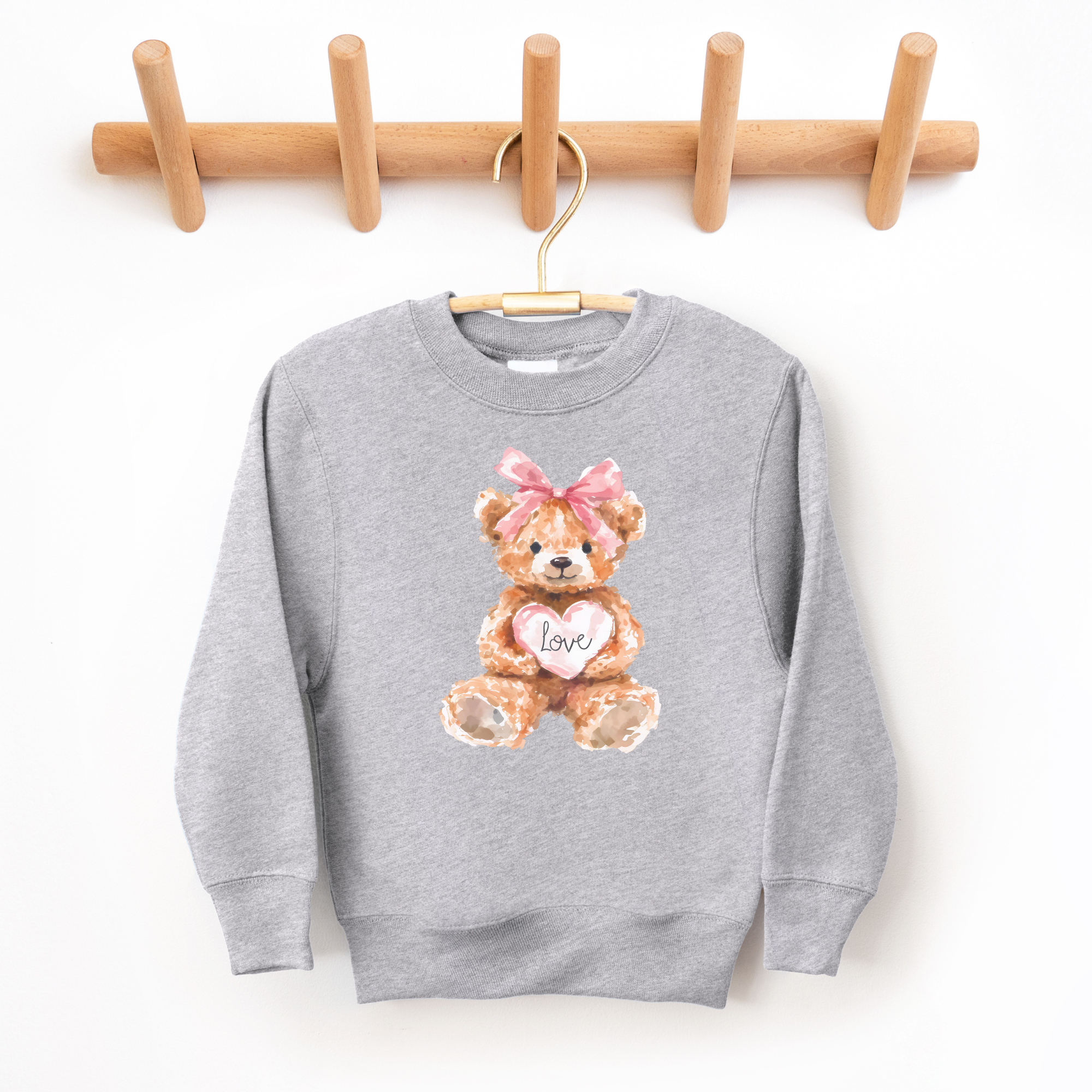 Teddy Bear Love Sweatshirt | Valentine's Day Shirt