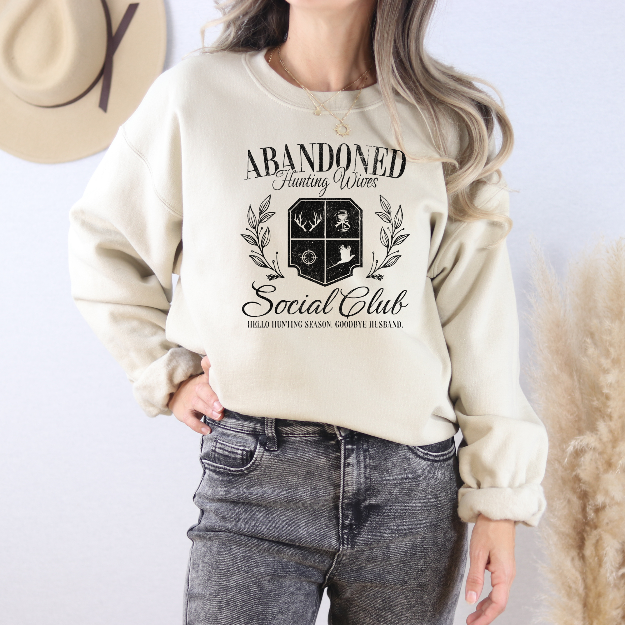 Hunting Wives Social Club Sweatshirt | Funny Women's Sweatshirt