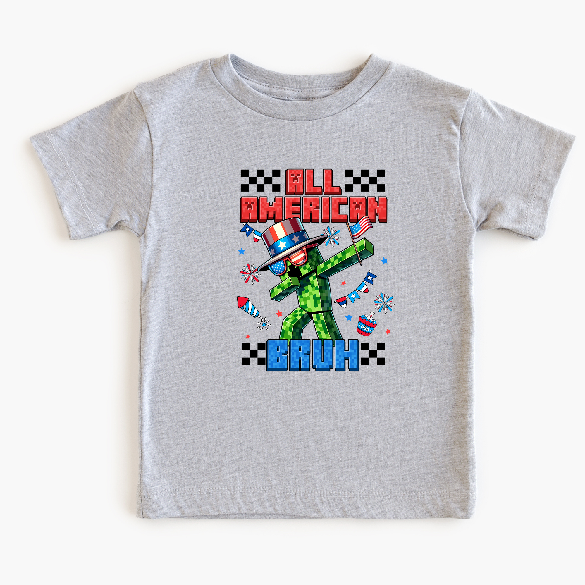 All American Bruh T-Shirt | Kids Gaming T-Shirt