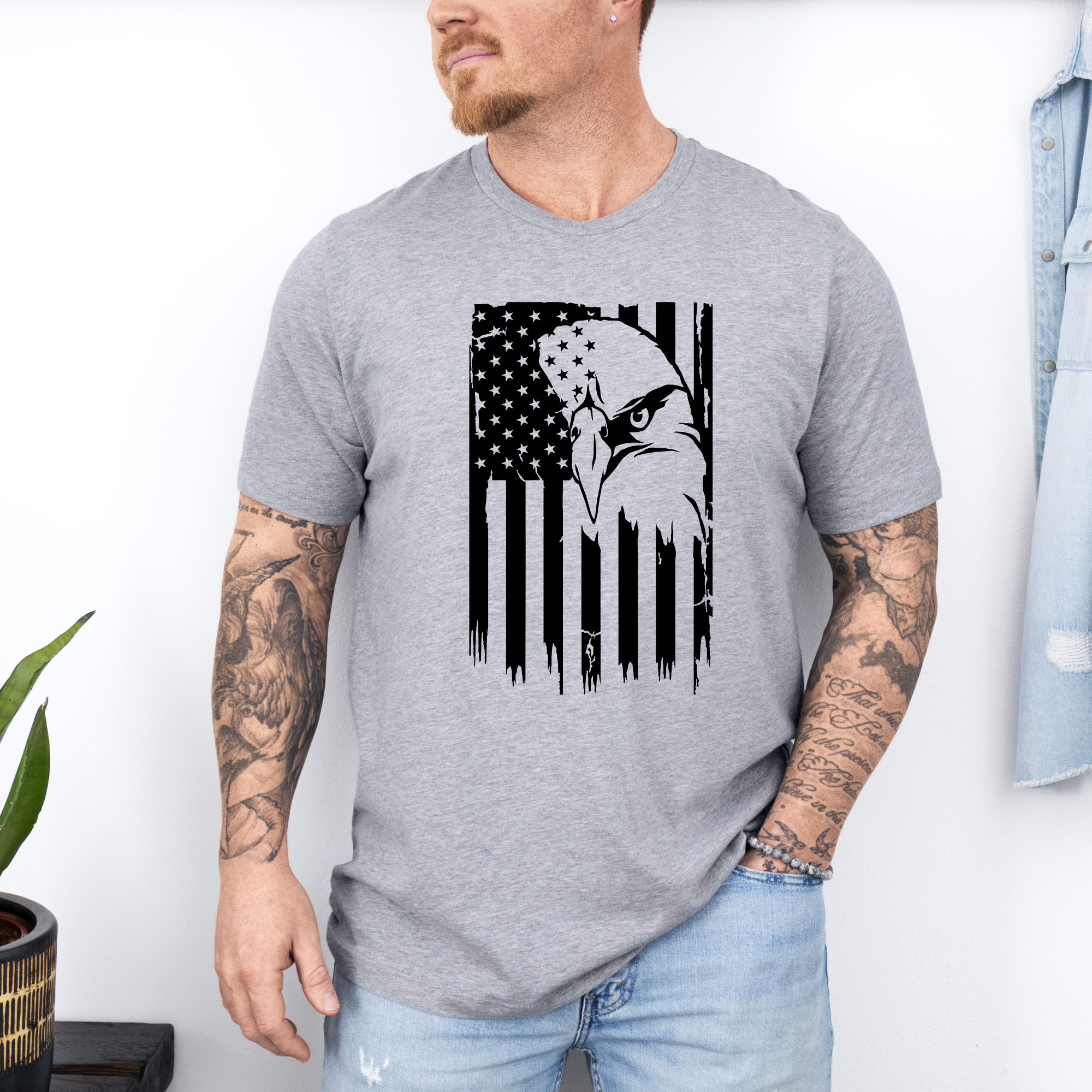 American Flag Eagle T-Shirt | Mens Patriotic T-Shirt