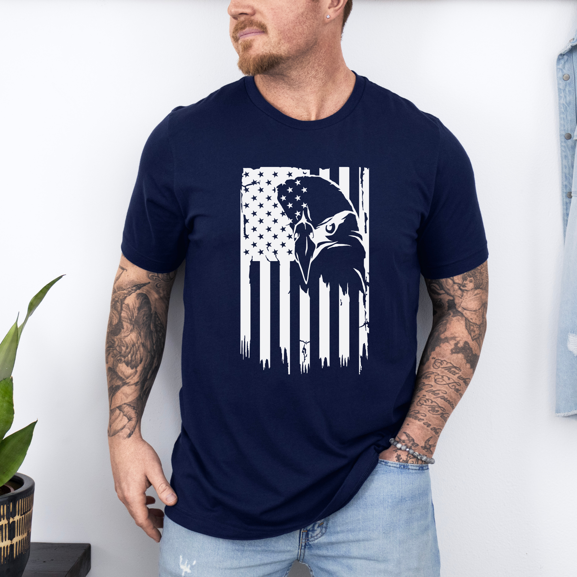 American Flag Eagle T-Shirt | Mens Patriotic T-Shirt