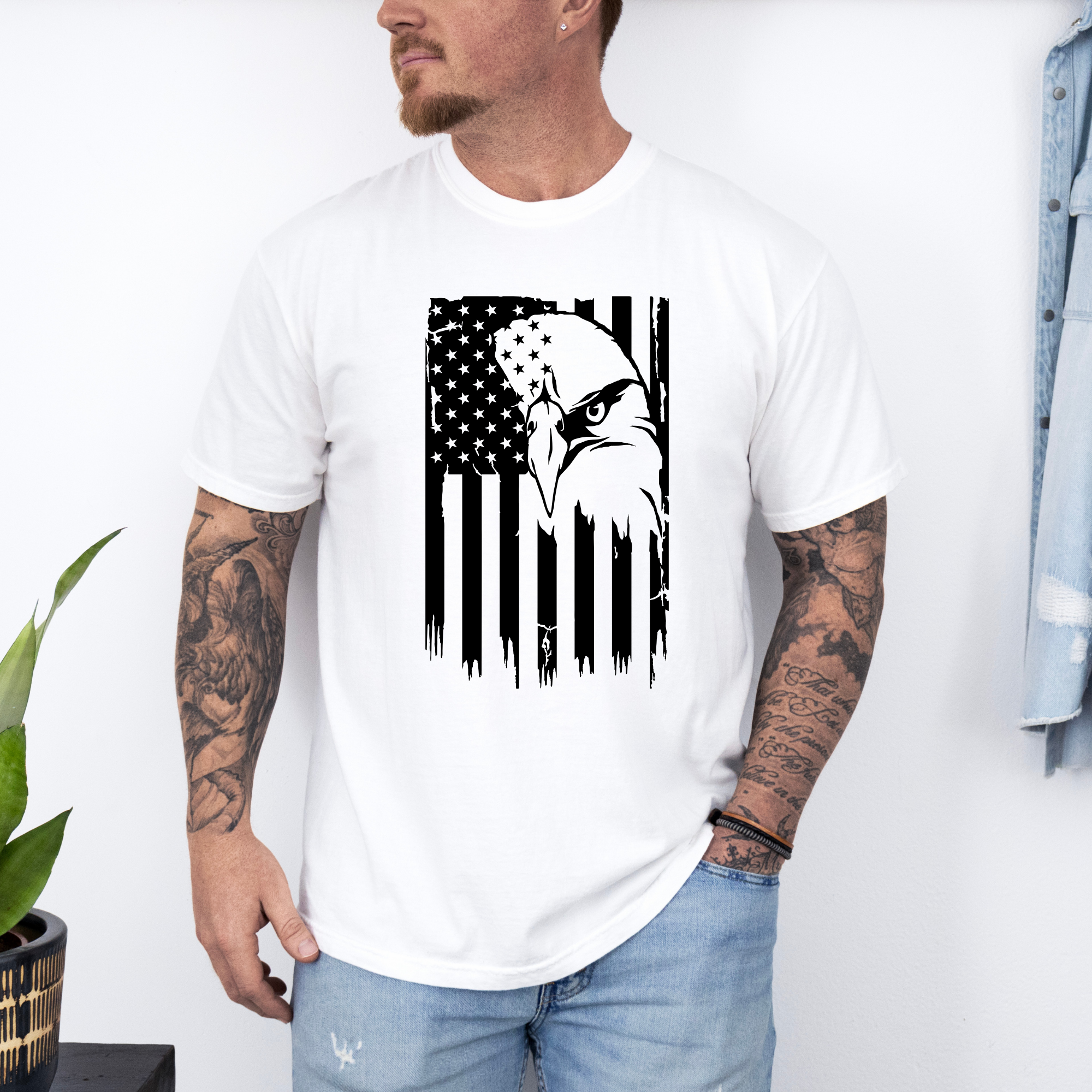 American Flag Eagle T-Shirt | Mens Patriotic T-Shirt