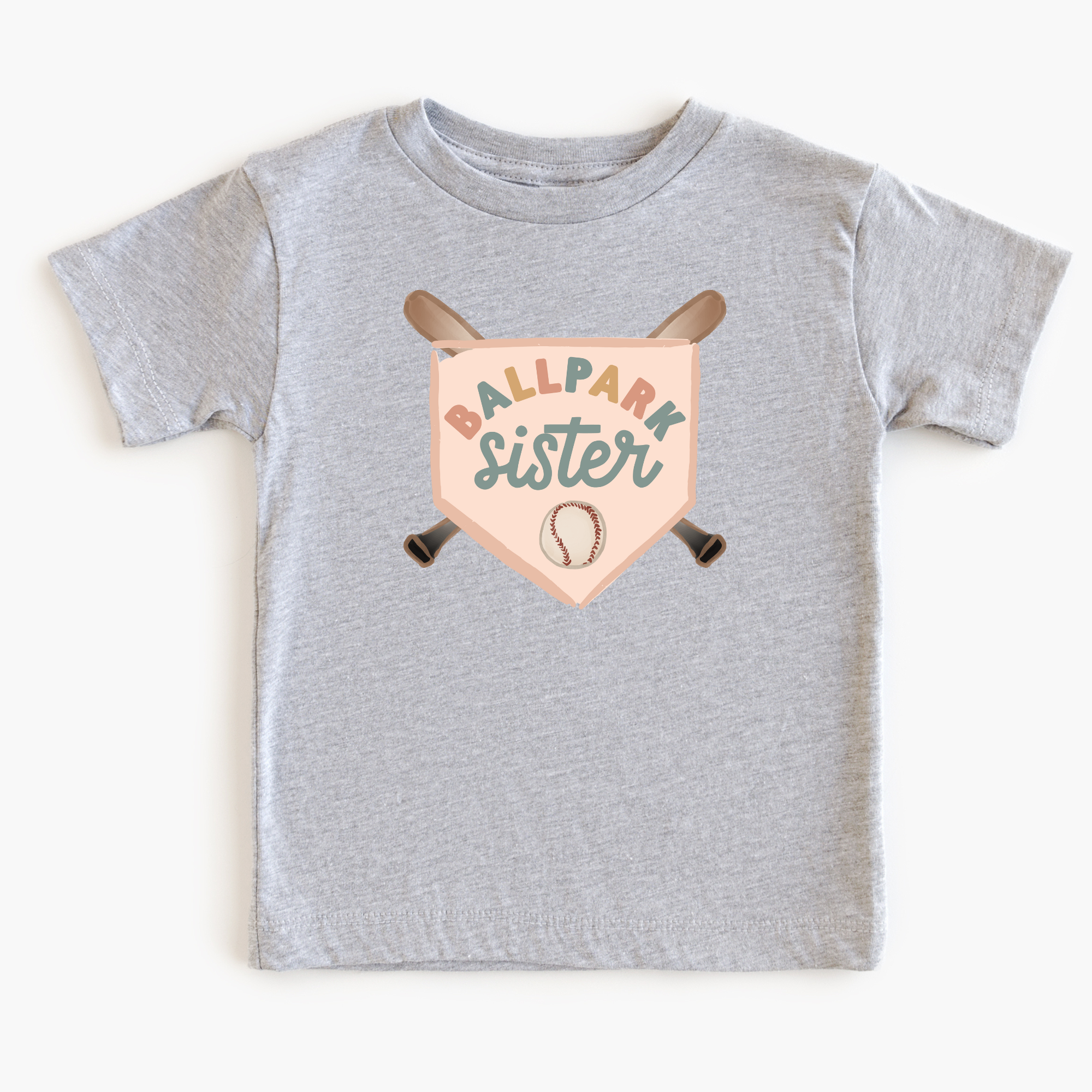 Ballpark sister - girls baseball shirt