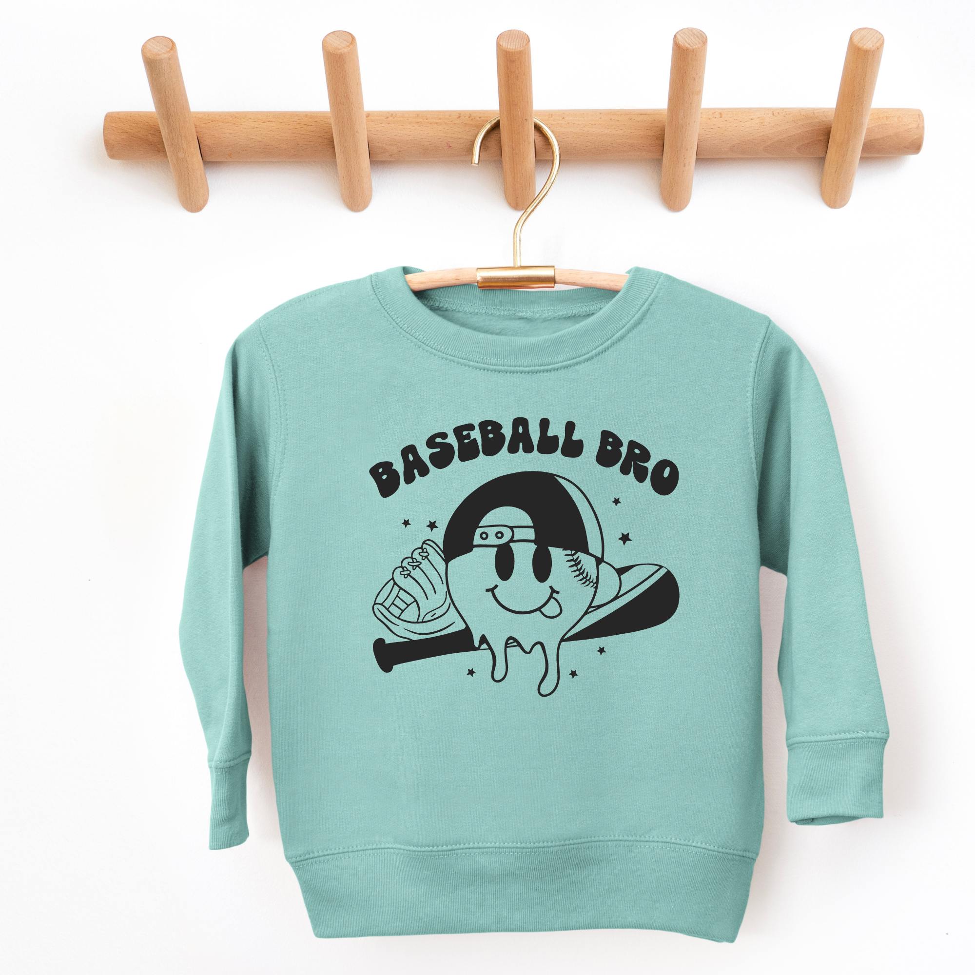 Baseball bro - toddler sweatshirt