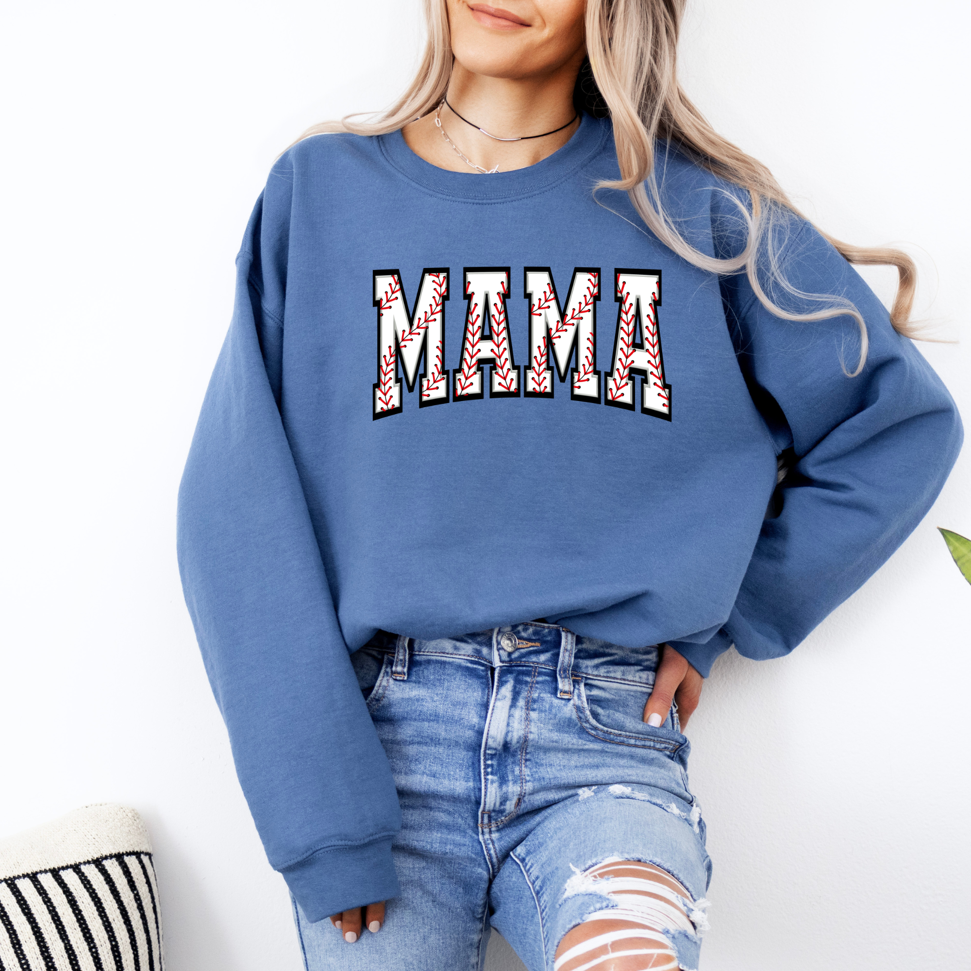 Mama Baseball Sweatshirt | Baseball Print