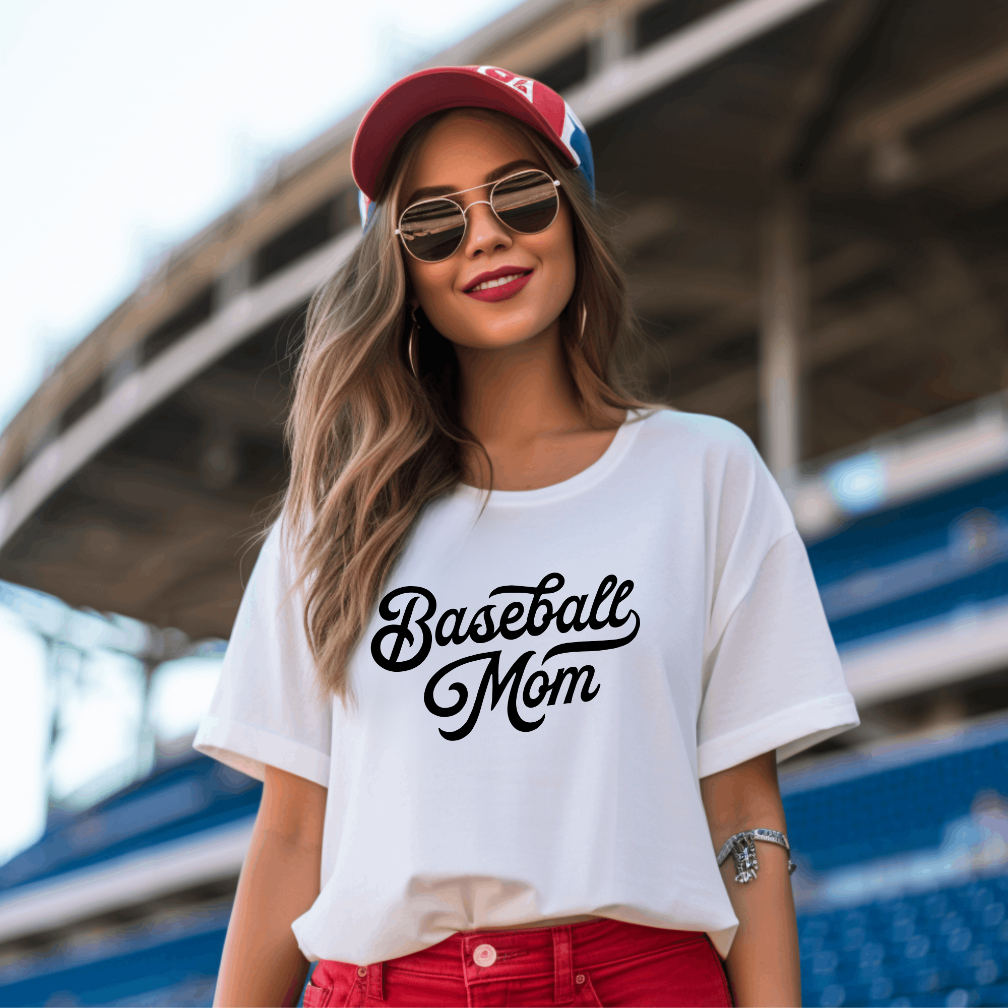 Baseball mom tshirt