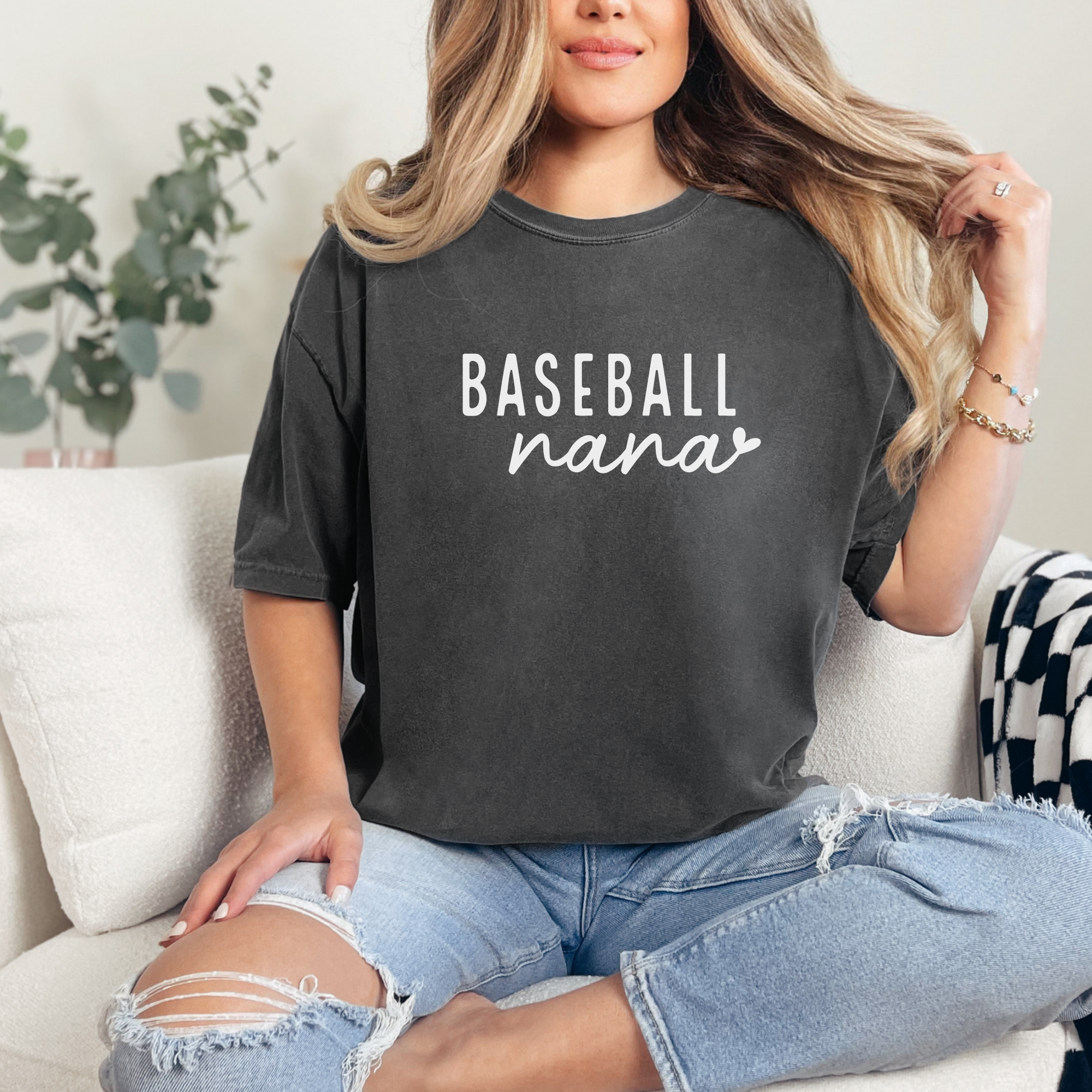 baseball nana shirt for baseball grandmas