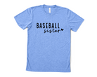 baseball sister shirt for baseball game day