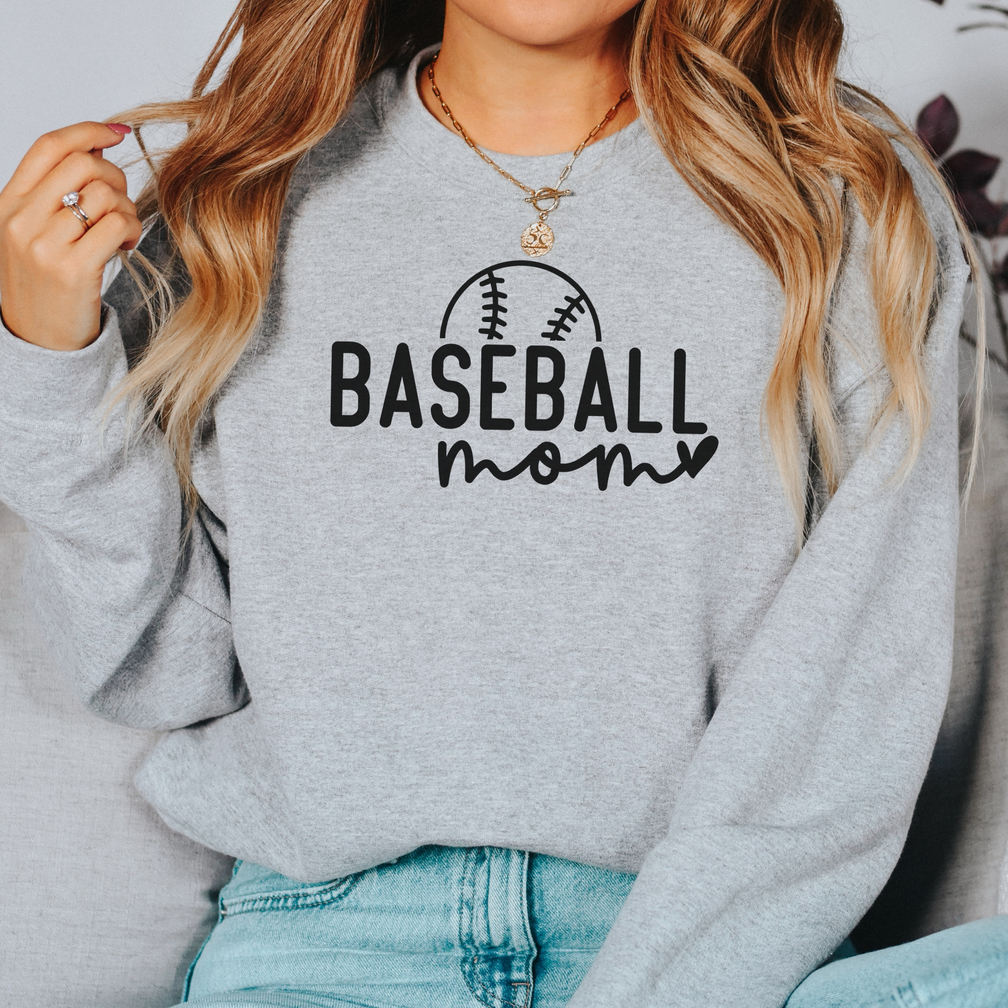 Baseball mom sweatshirt for sports moms