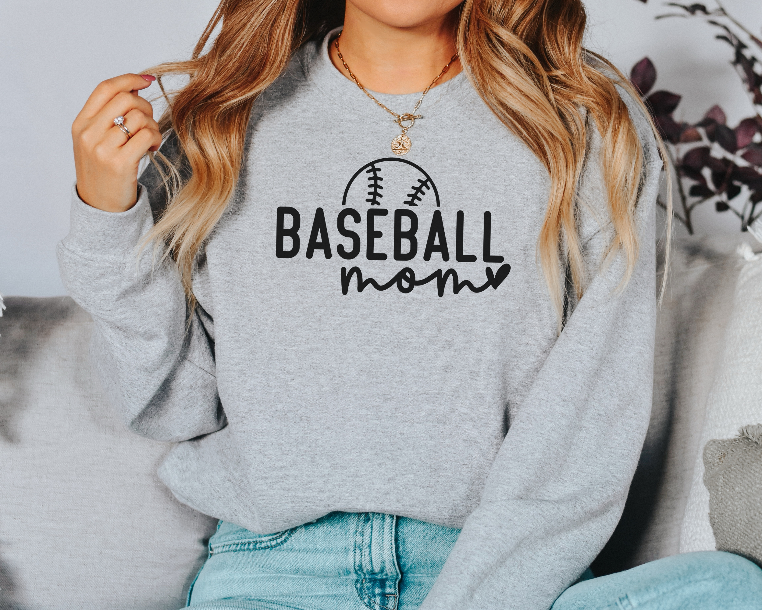 Baseball mom sweatshirt for sports moms