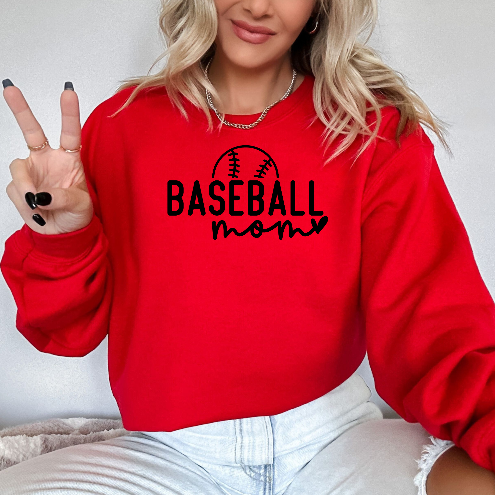 Baseball mom sweatshirt for sports moms
