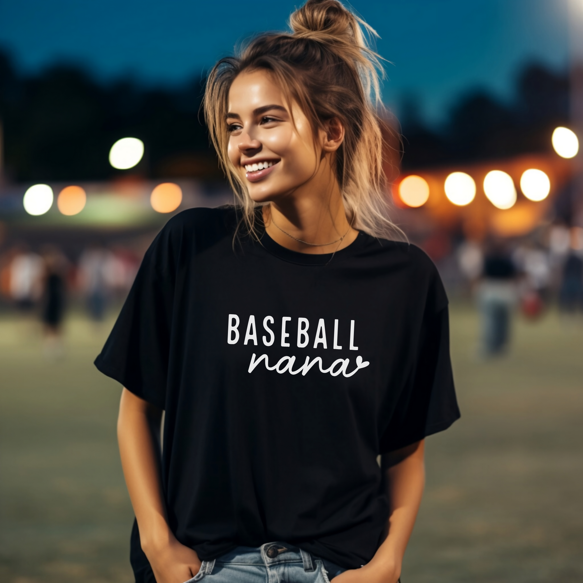 baseball nana shirt for baseball grandmas