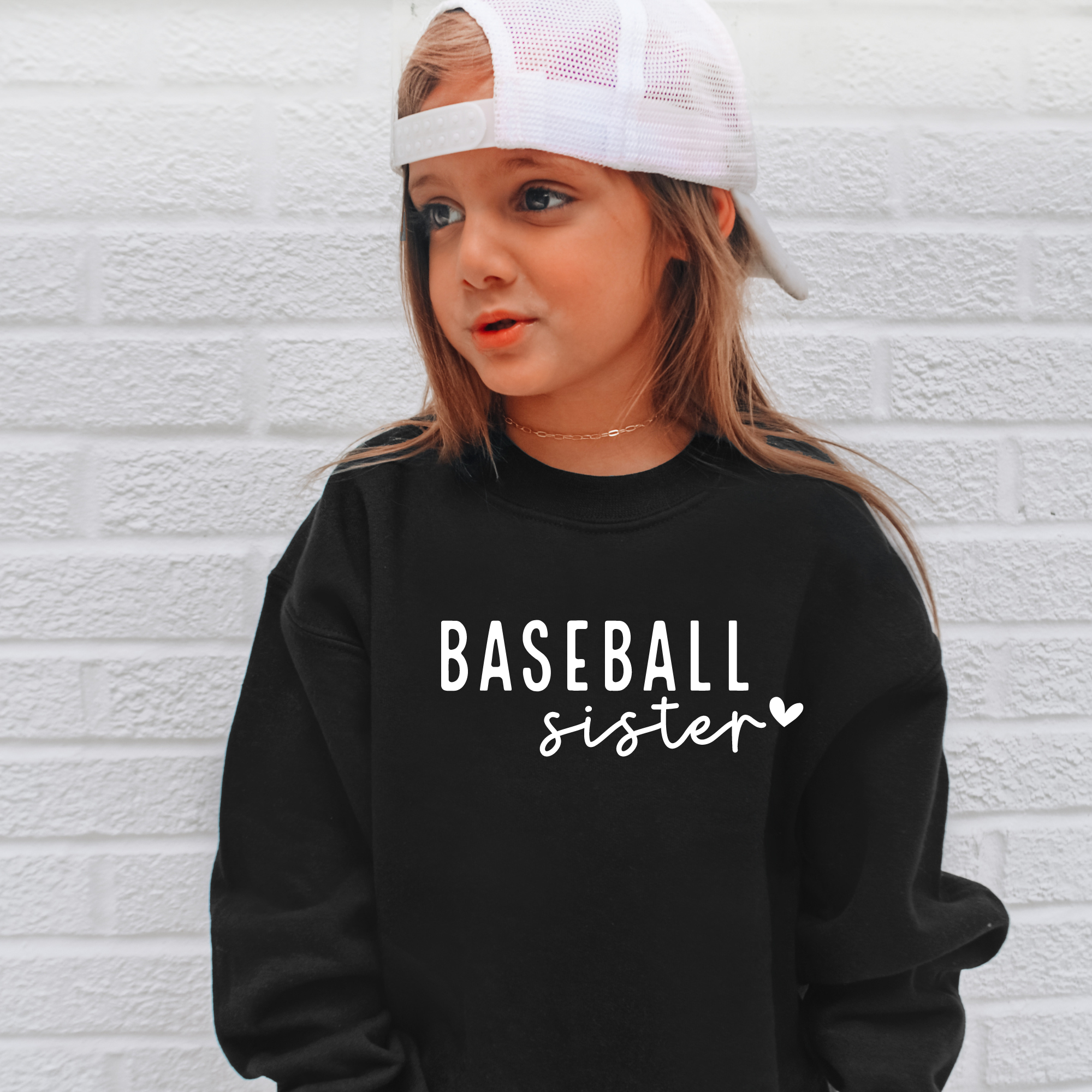 baseball sister sweatshirt
