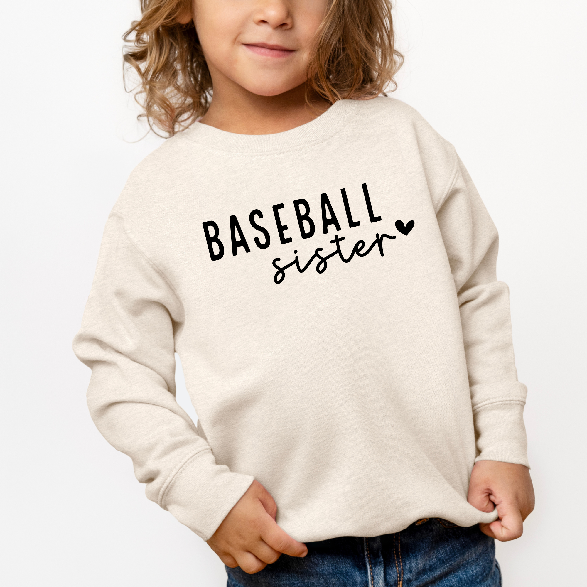 baseball sister sweatshirt