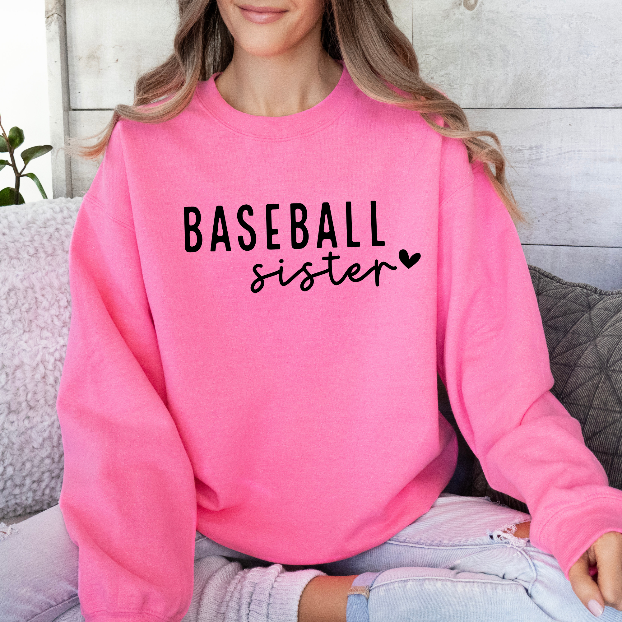 baseball sister sweatshirt