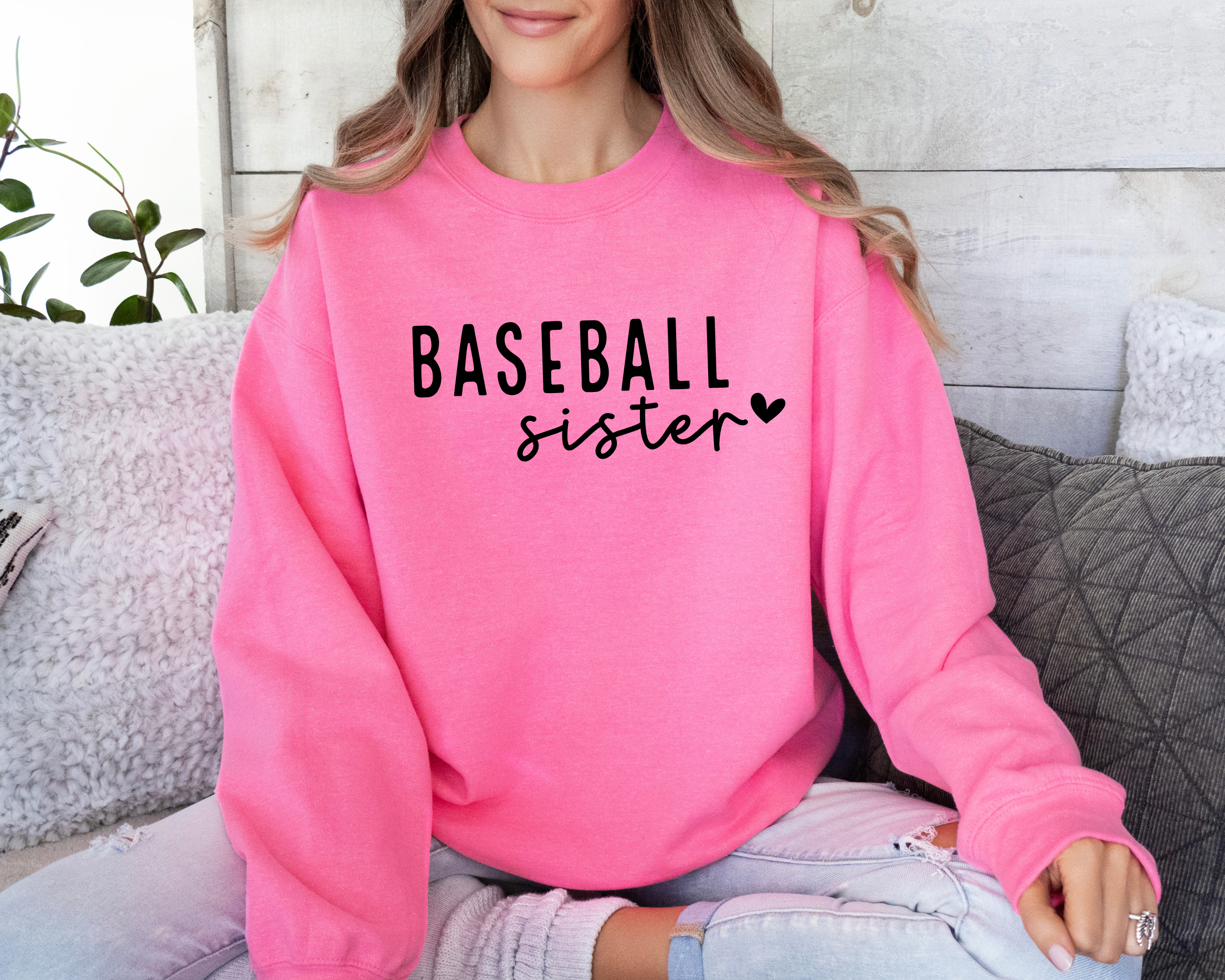 baseball sister sweatshirt