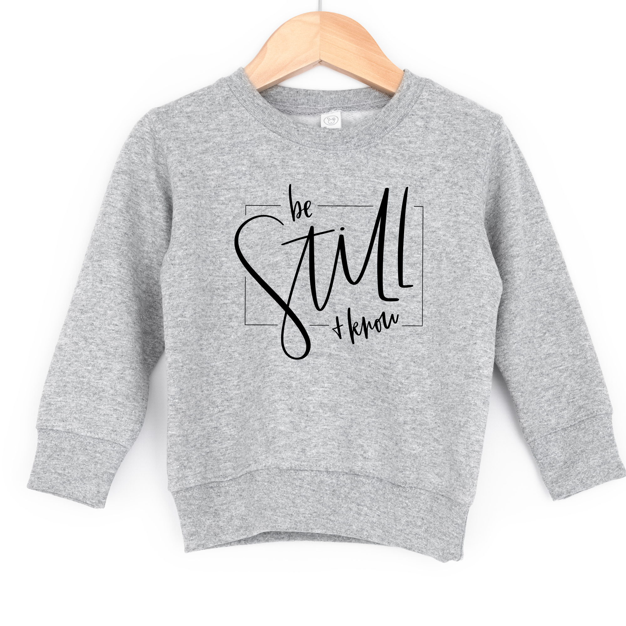 Be still and know kids christian sweatshirt for boys or girls.
