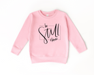 Be still and know kids christian sweatshirt for boys or girls.