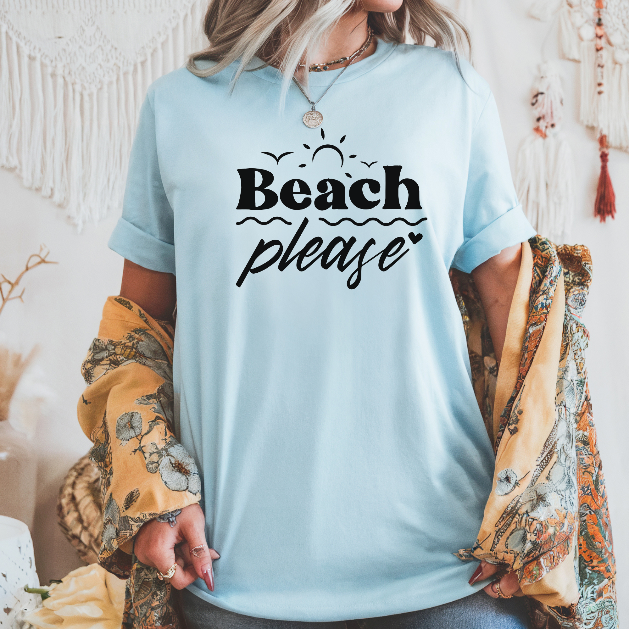 Beach please- women's tee