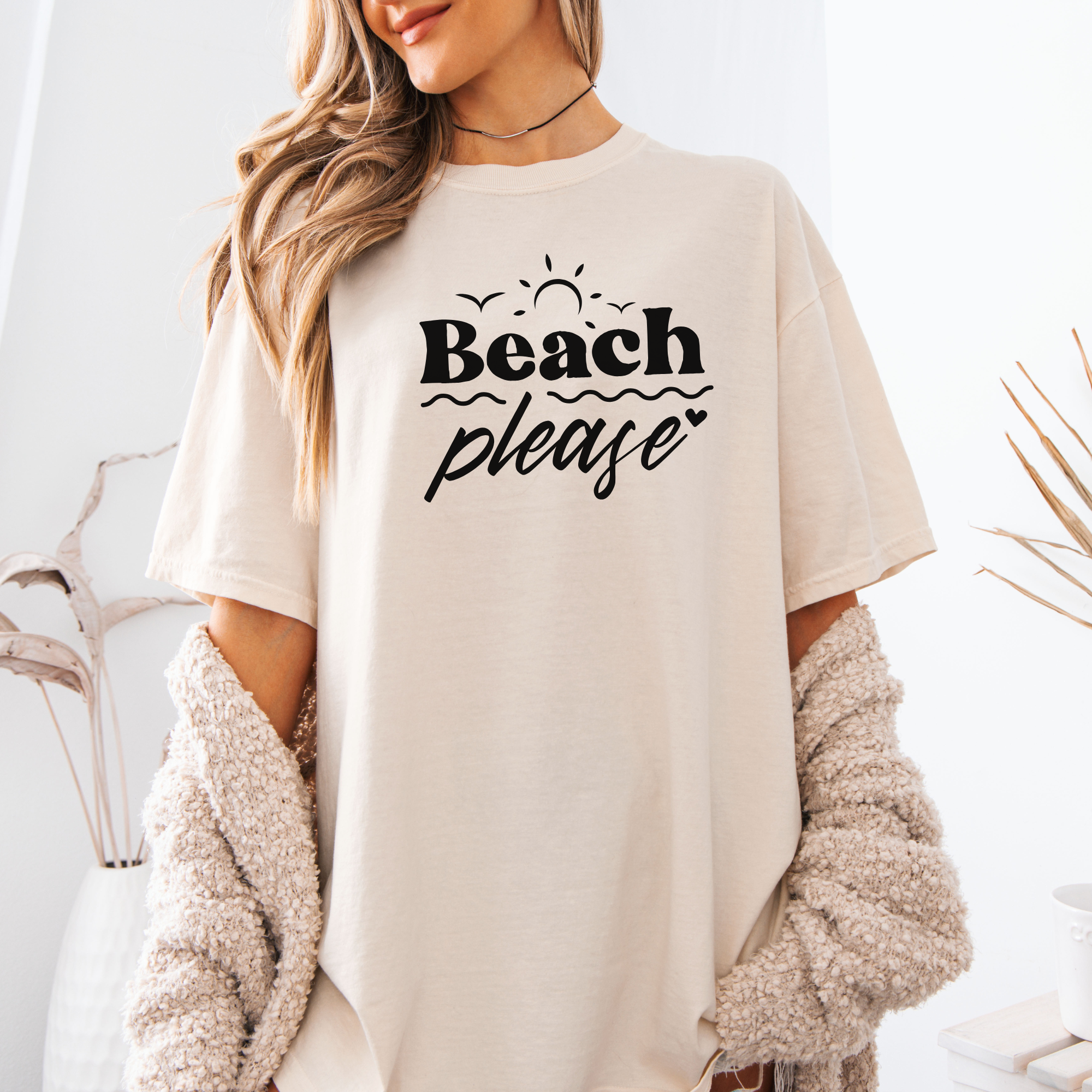 Beach please- women's tee