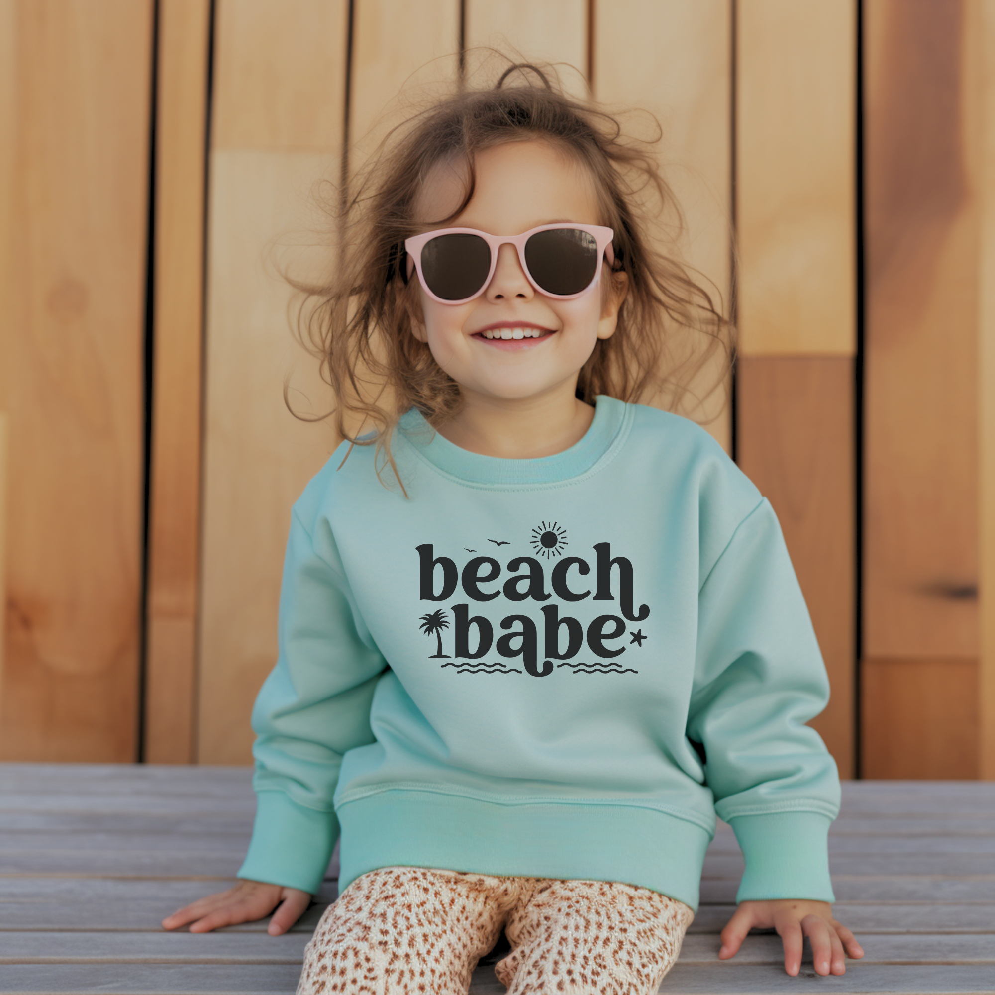 Beach babe -- kids sweatshirt