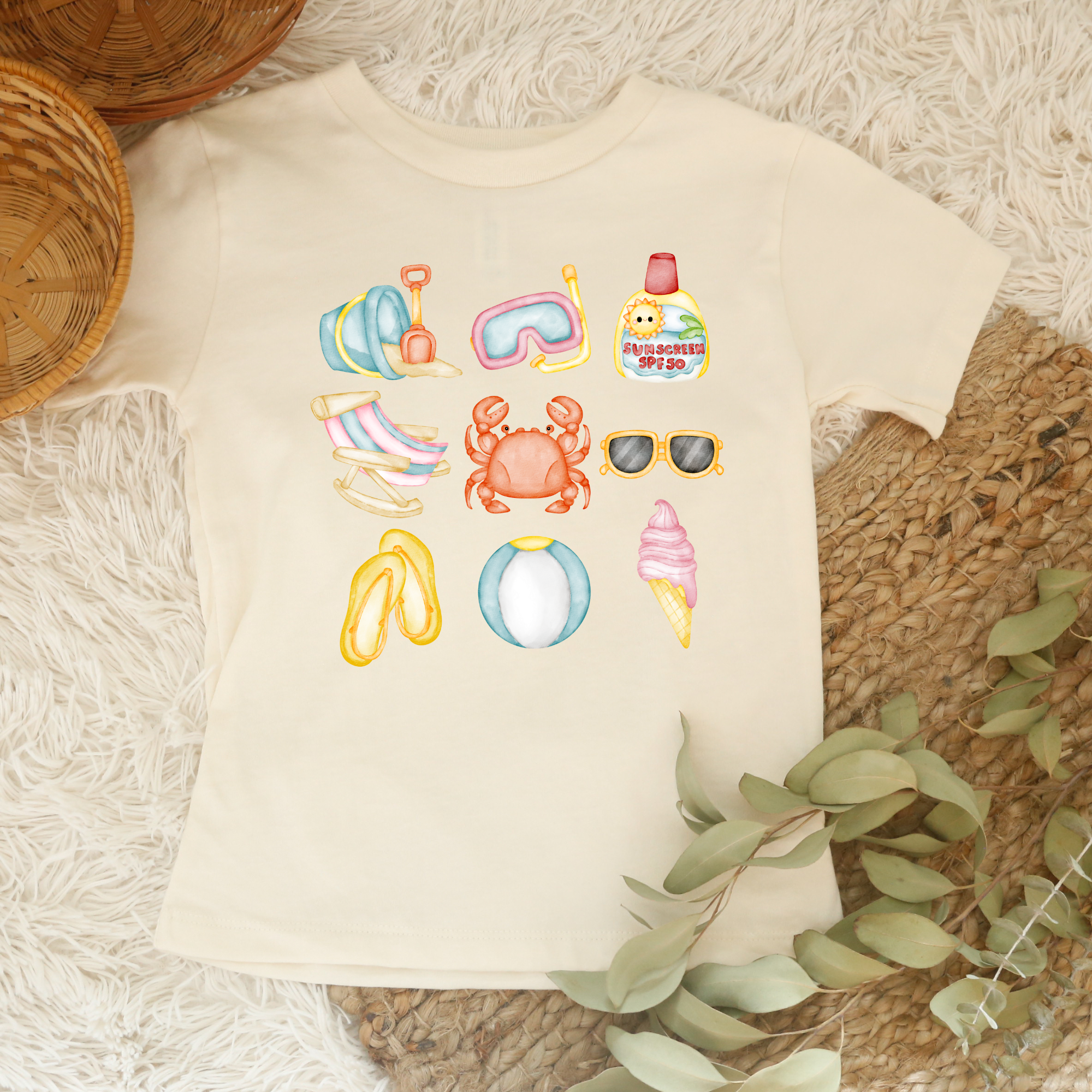 kids beach tshirt for beach vacations